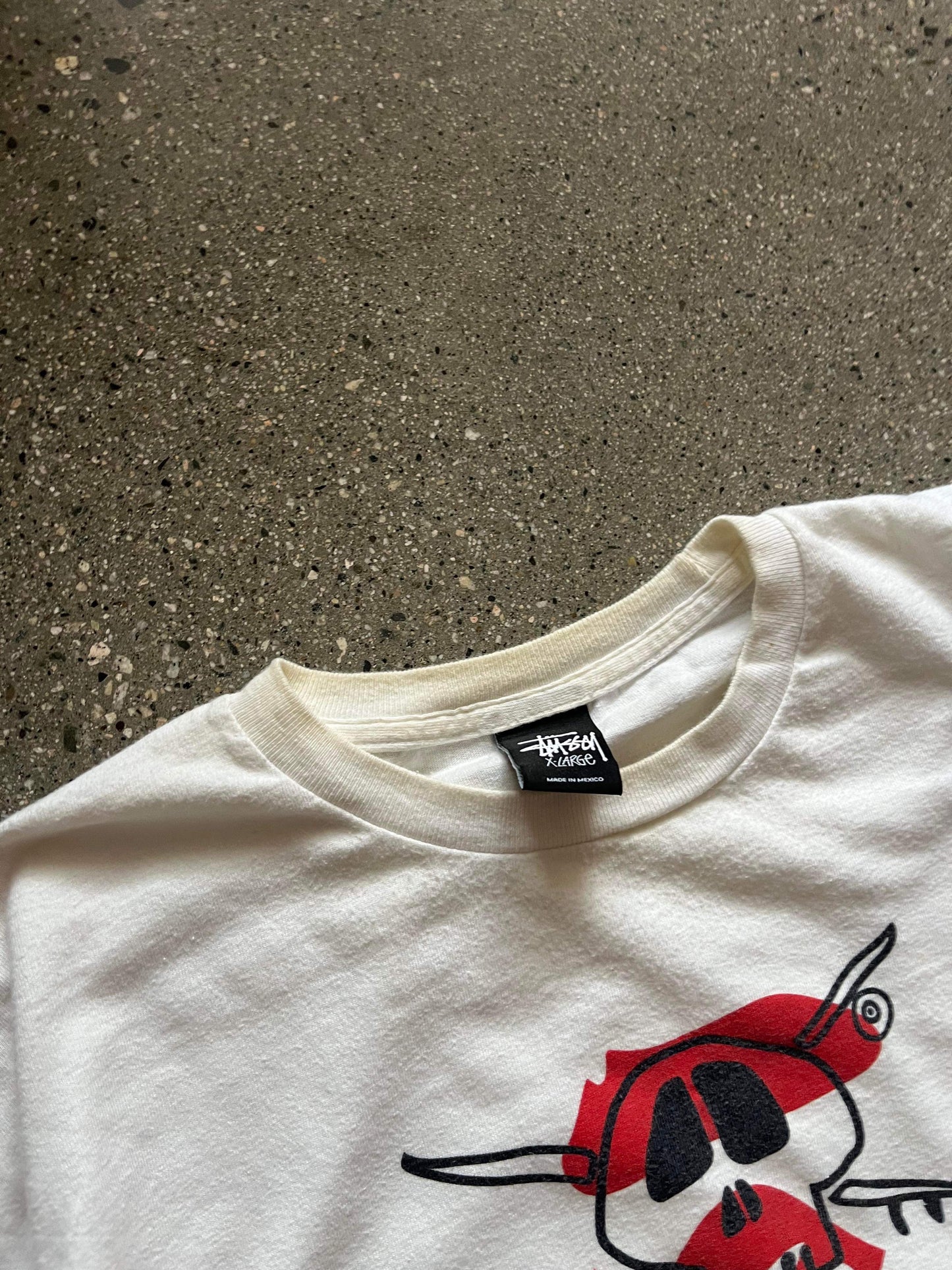 (XL/2X) Stussy x Bape Bones Tee