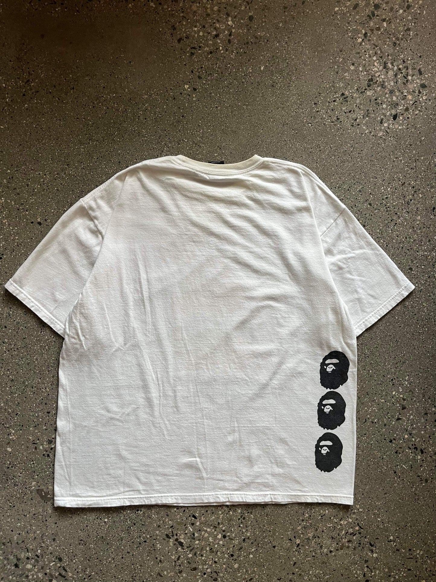 (XL/2X) Stussy x Bape Bones Tee