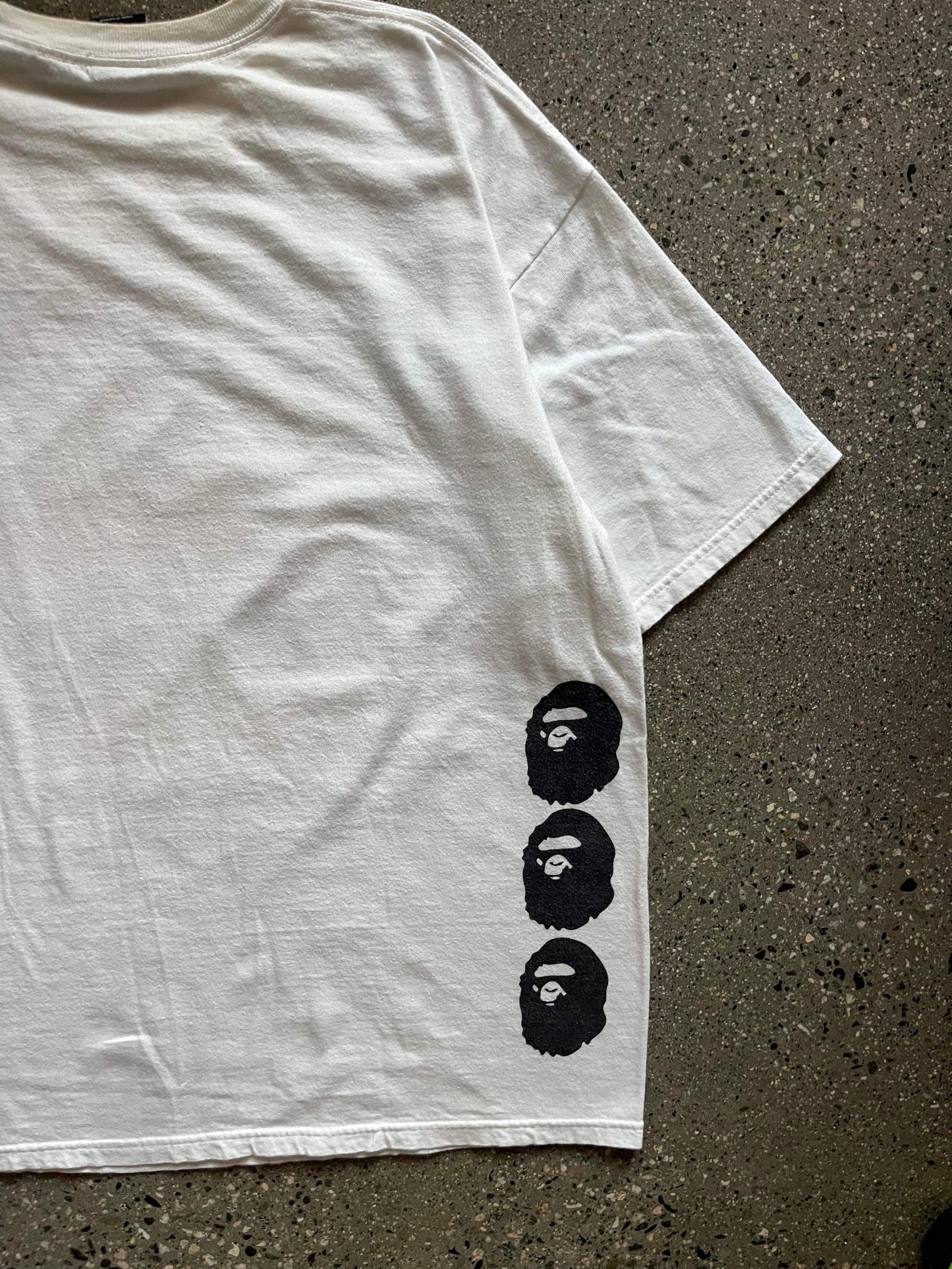 (XL/2X) Stussy x Bape Bones Tee