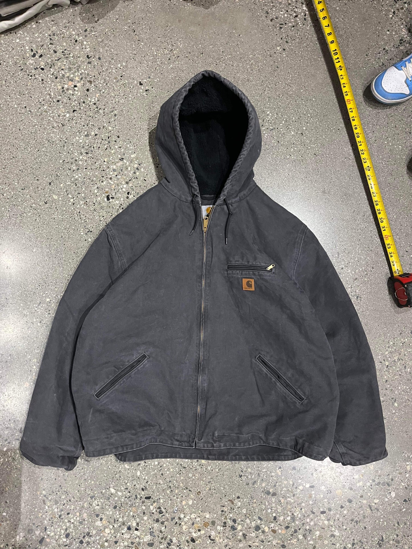 (3X) Carhartt Grey Hooded Jacket