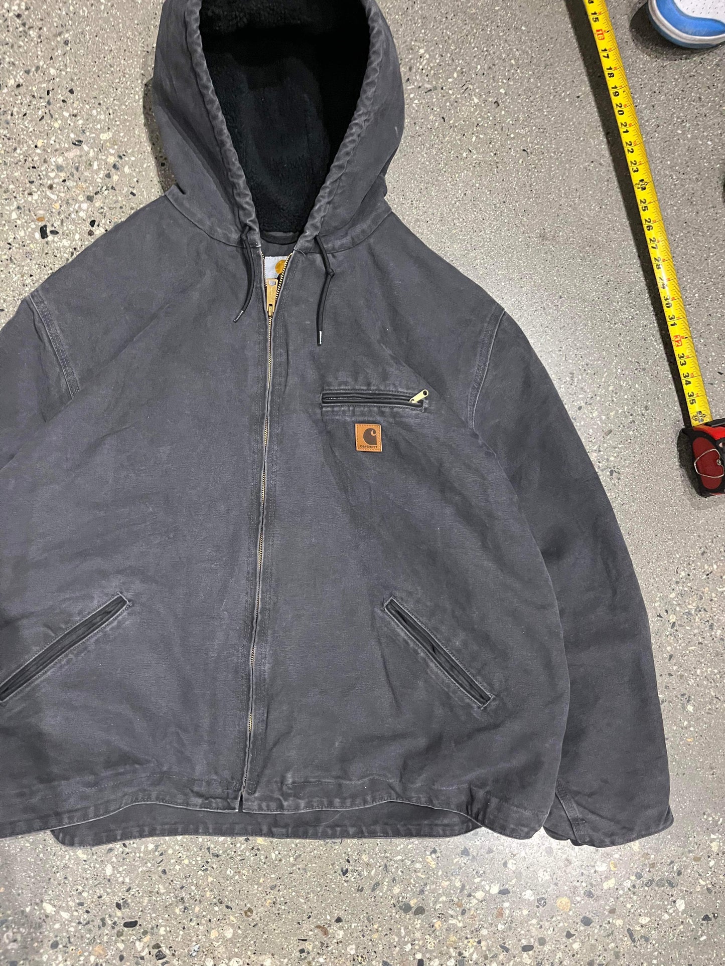 (3X) Carhartt Grey Hooded Jacket