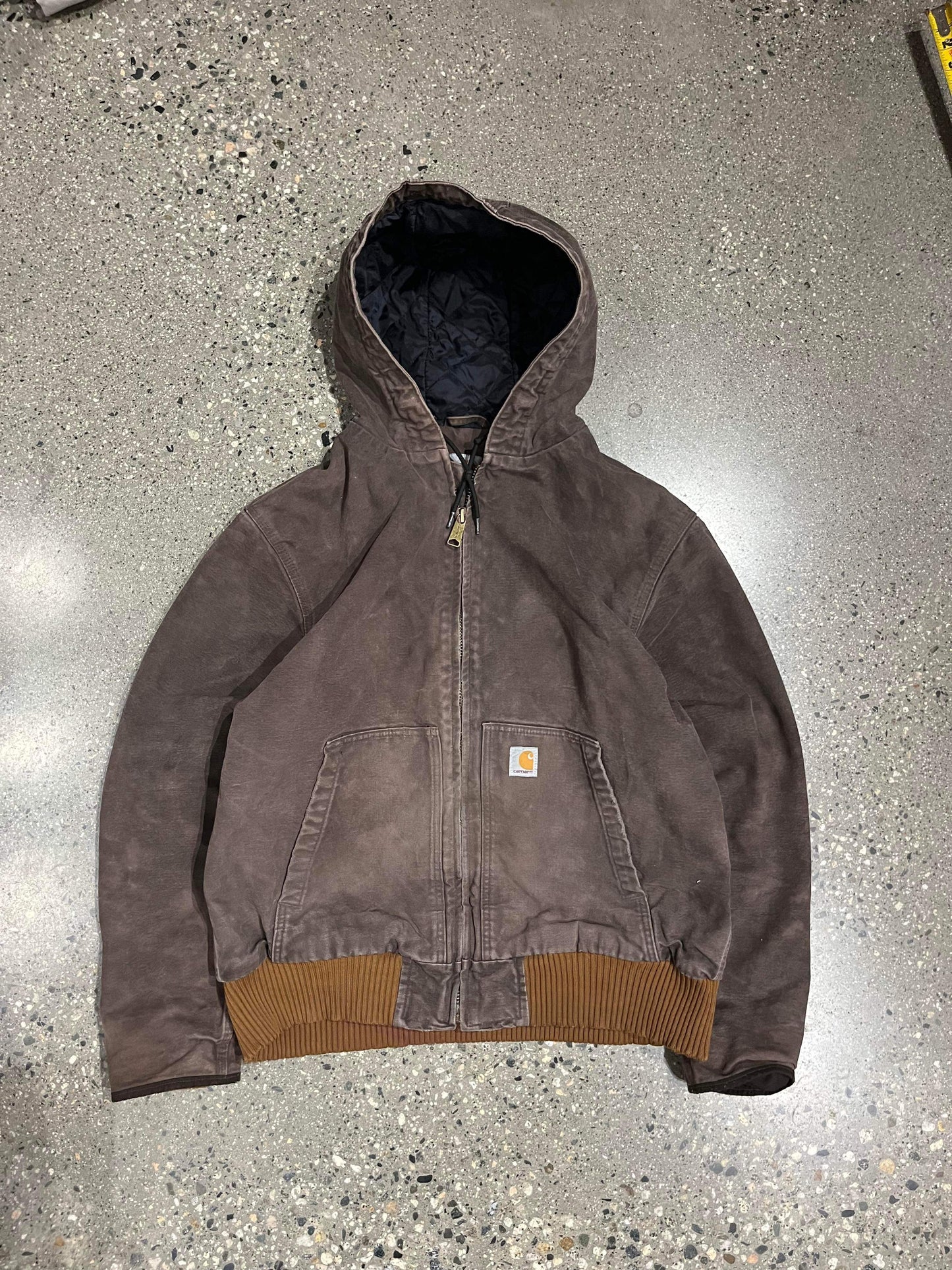 (L) Carhartt Brown Hooded Jacket