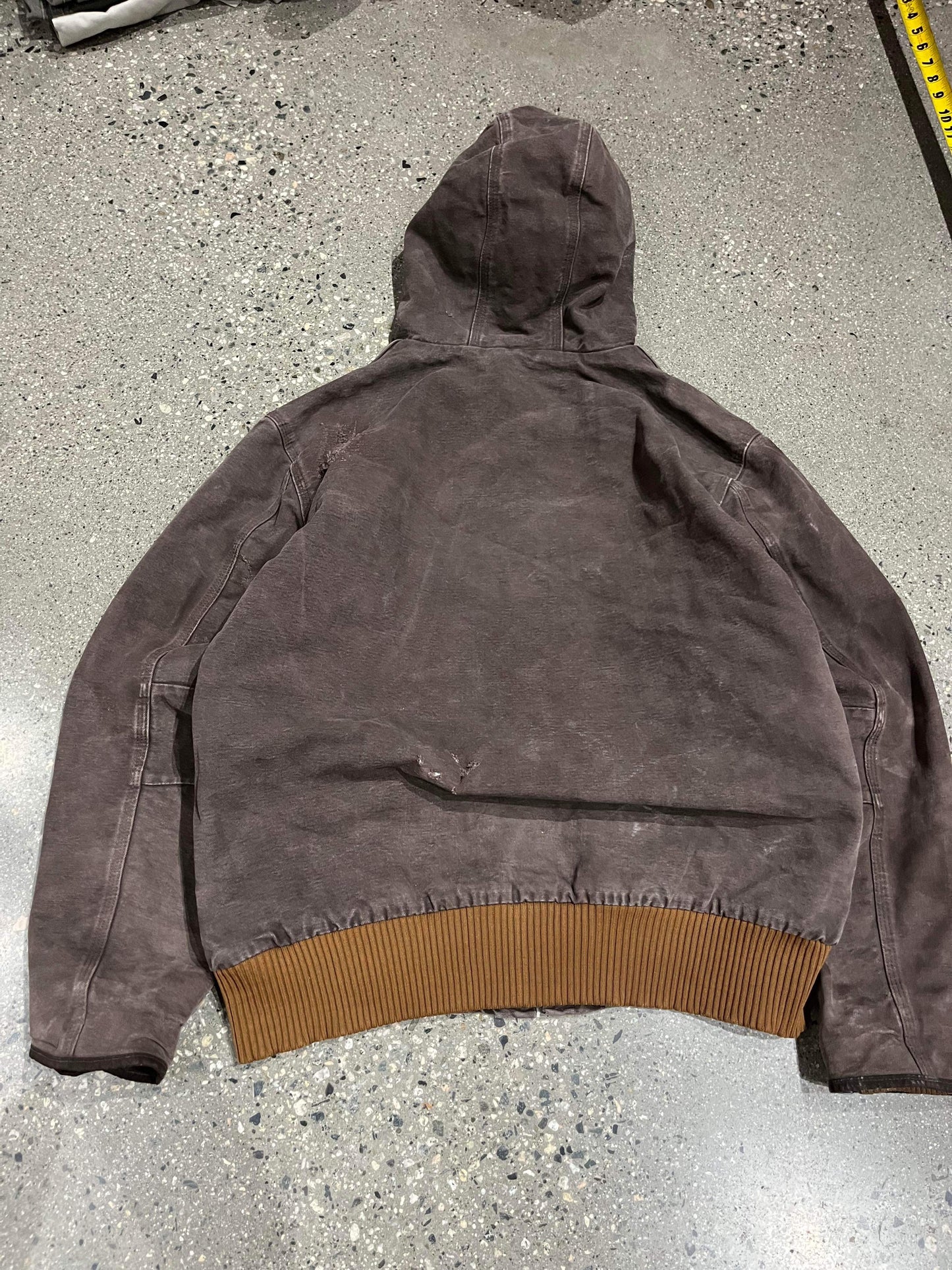 (L) Carhartt Brown Hooded Jacket