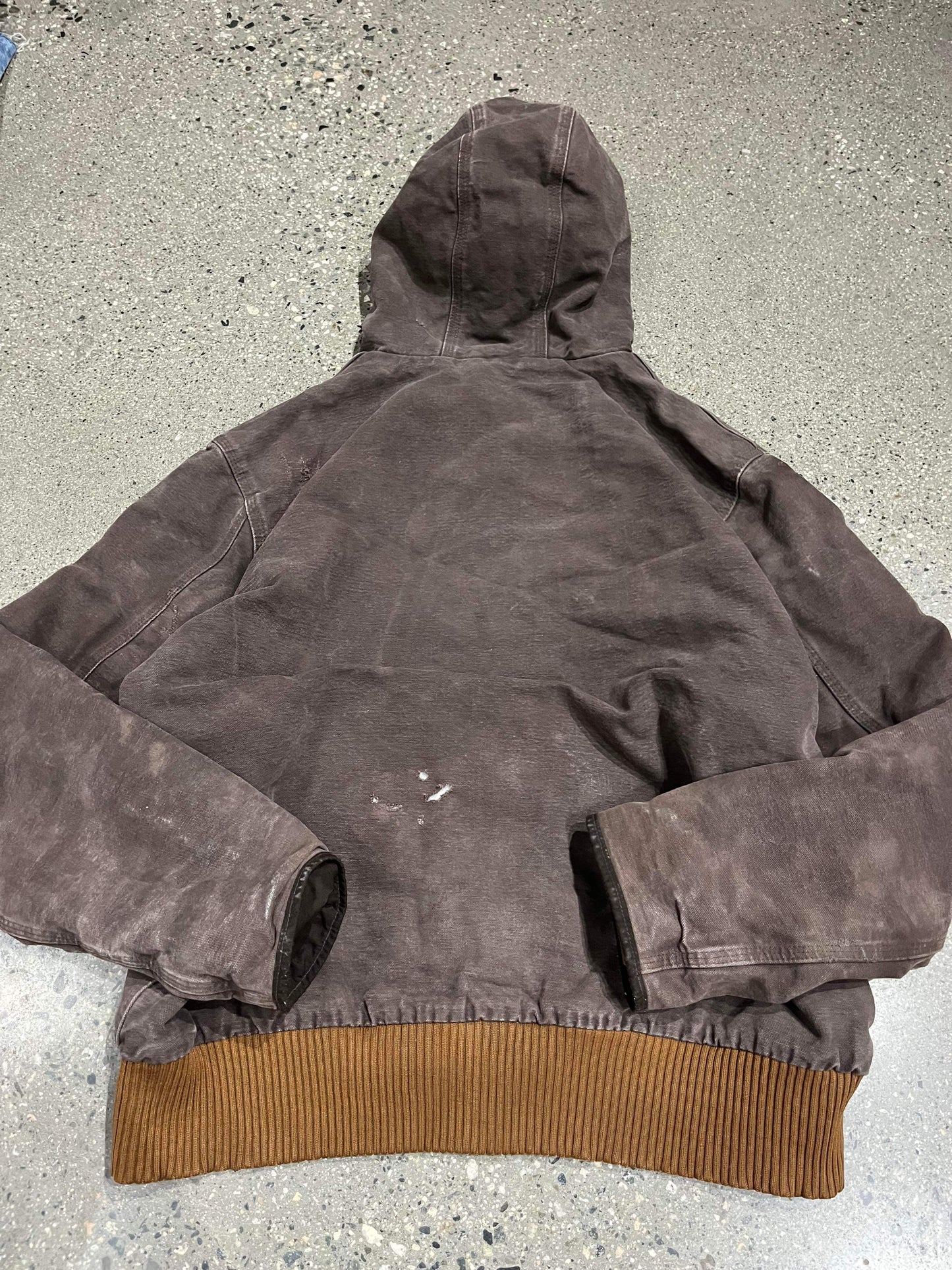 (L) Carhartt Brown Hooded Jacket