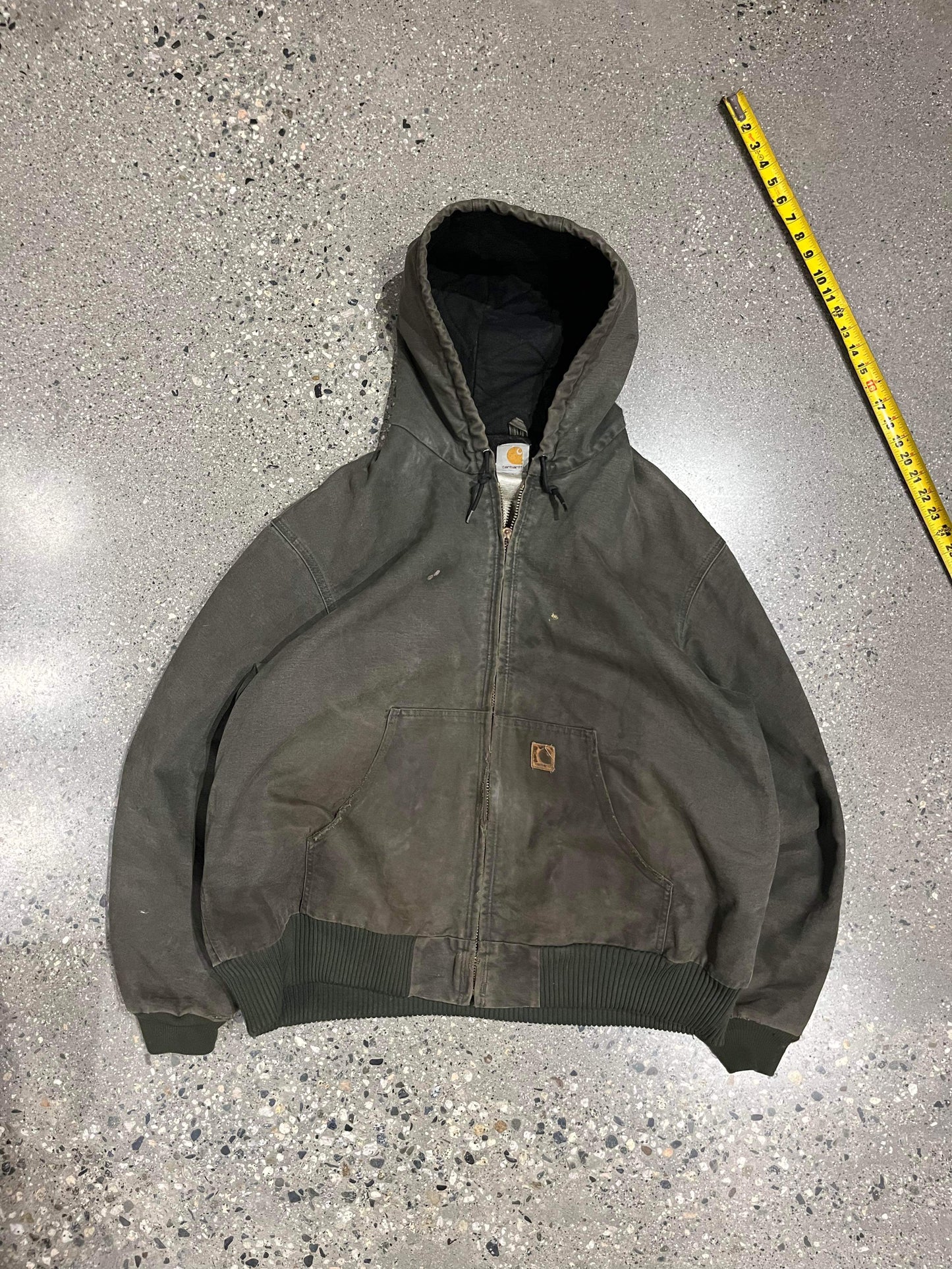 (2X) Carhartt Sage Distressed Hooded