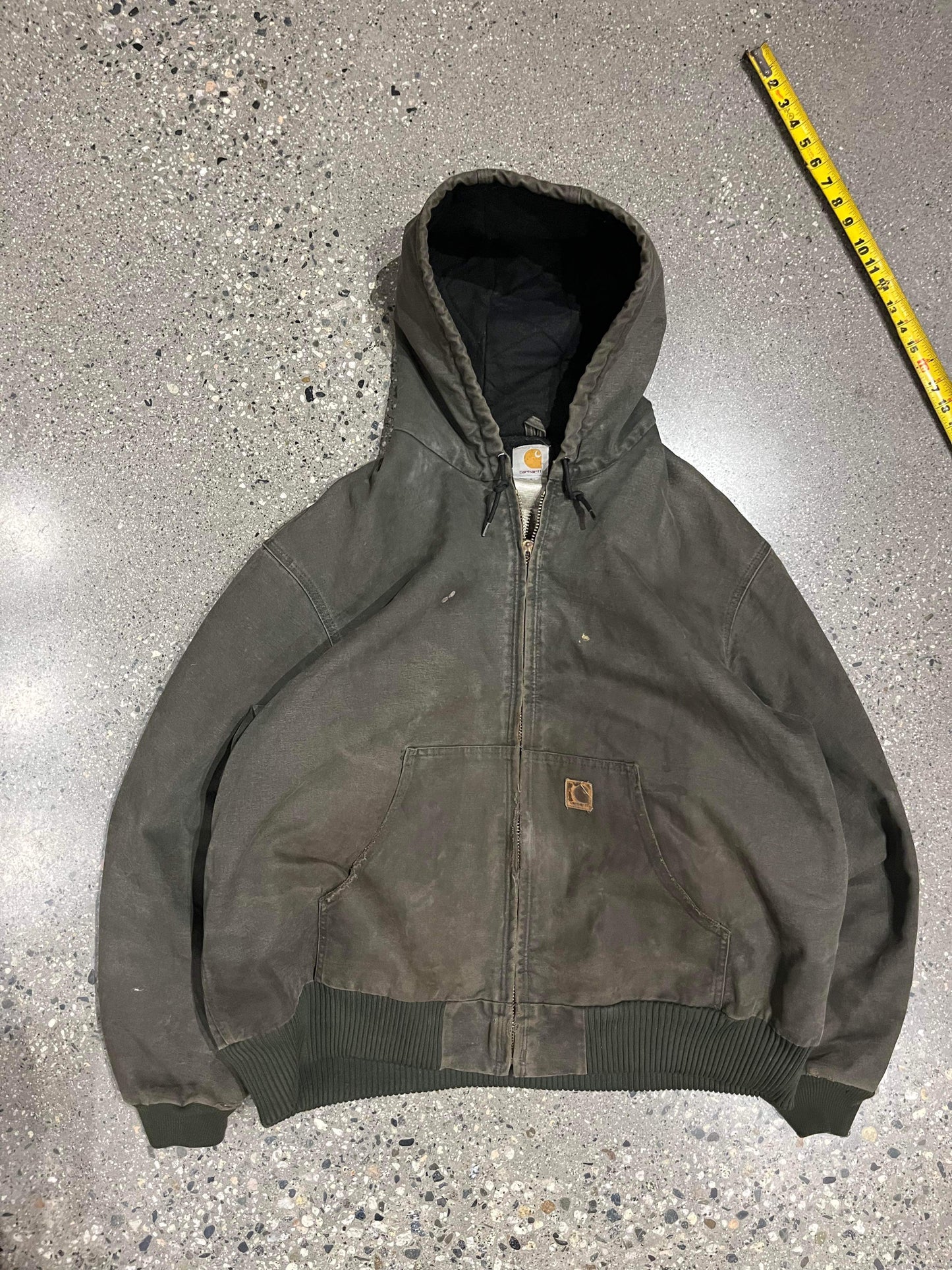 (2X) Carhartt Sage Distressed Hooded