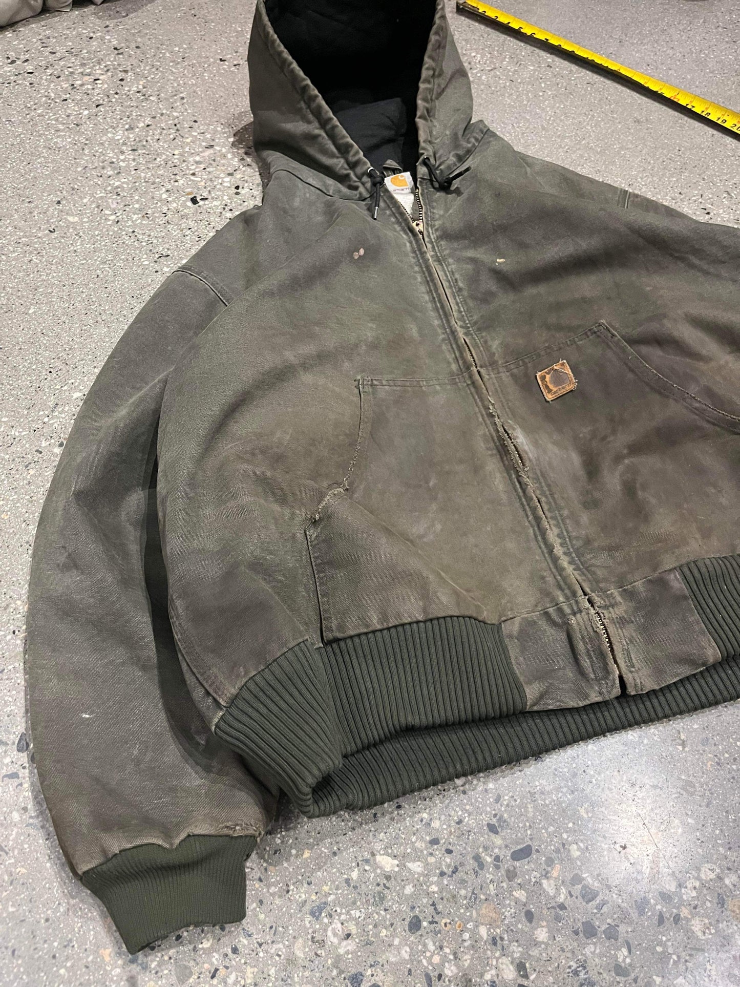 (2X) Carhartt Sage Distressed Hooded