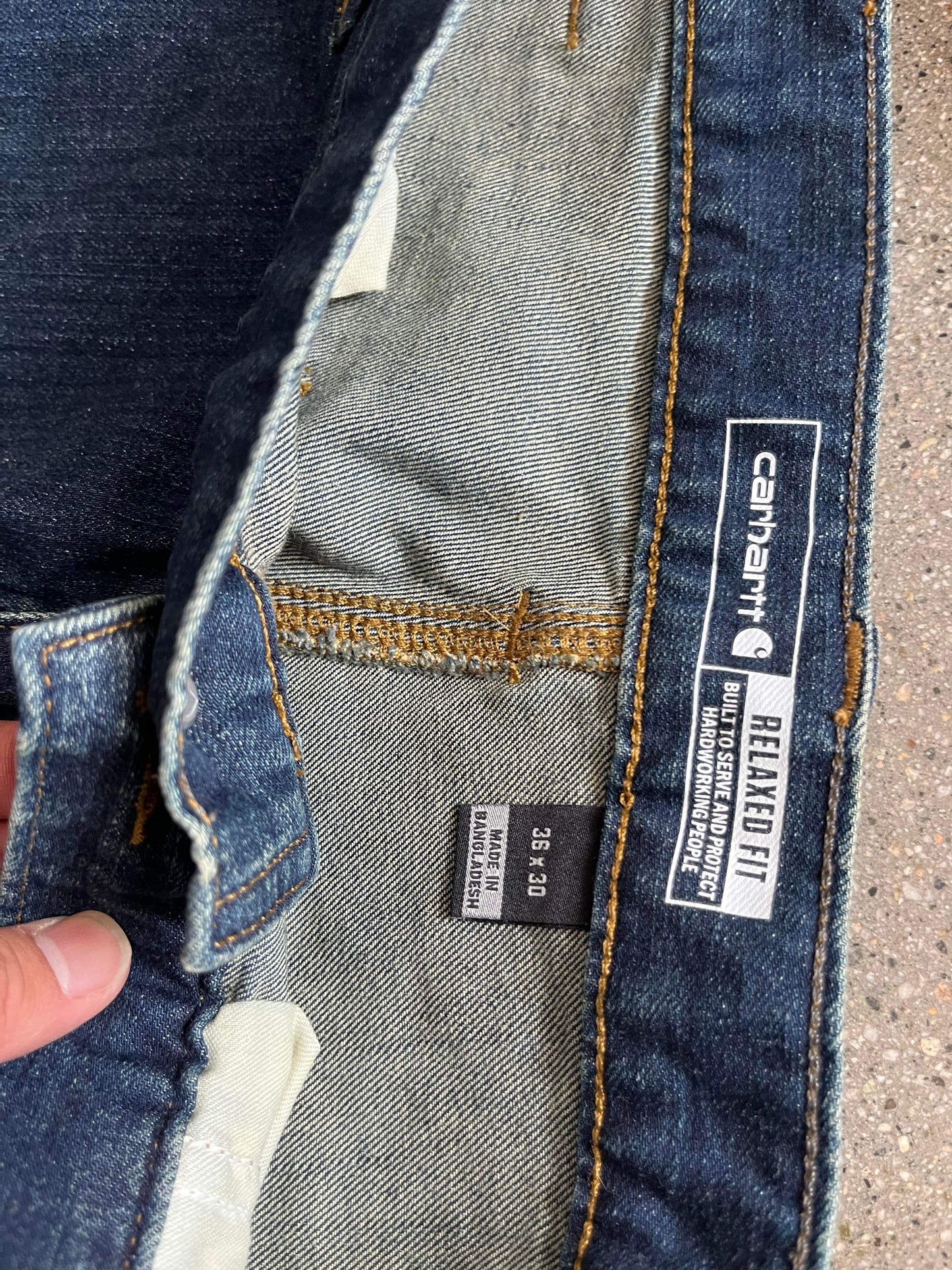 (36”) Carhartt Dark Wash Denim