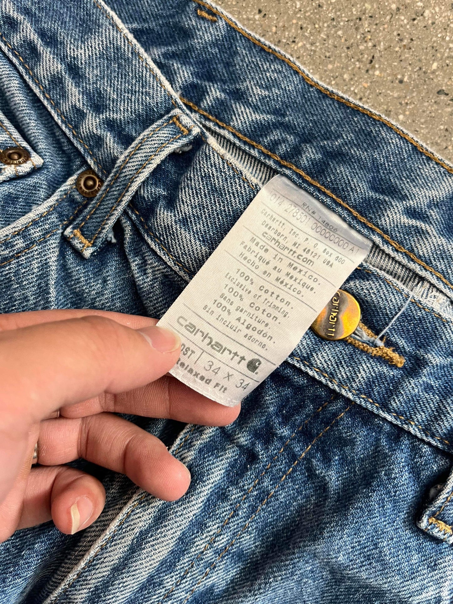 (34”) Carhartt Washed Jeans