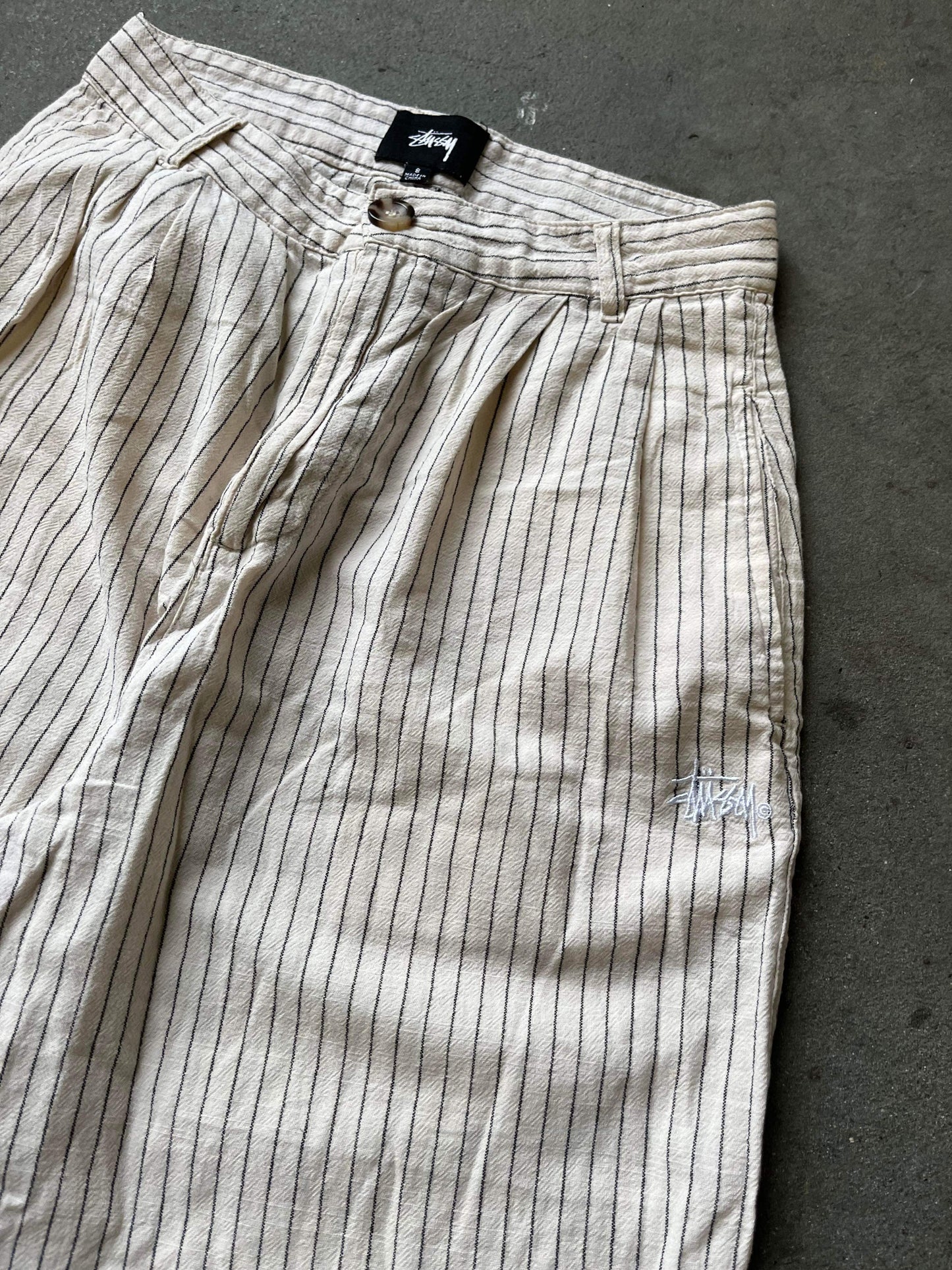 (25”) Stussy Pinstripe Trousers ~