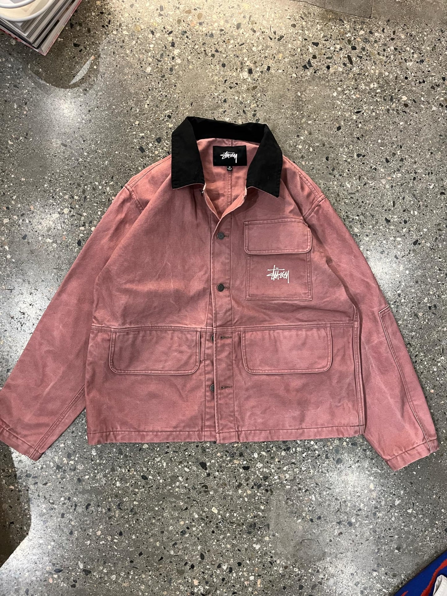 (M/L) Pink Stussy Chore Jkt