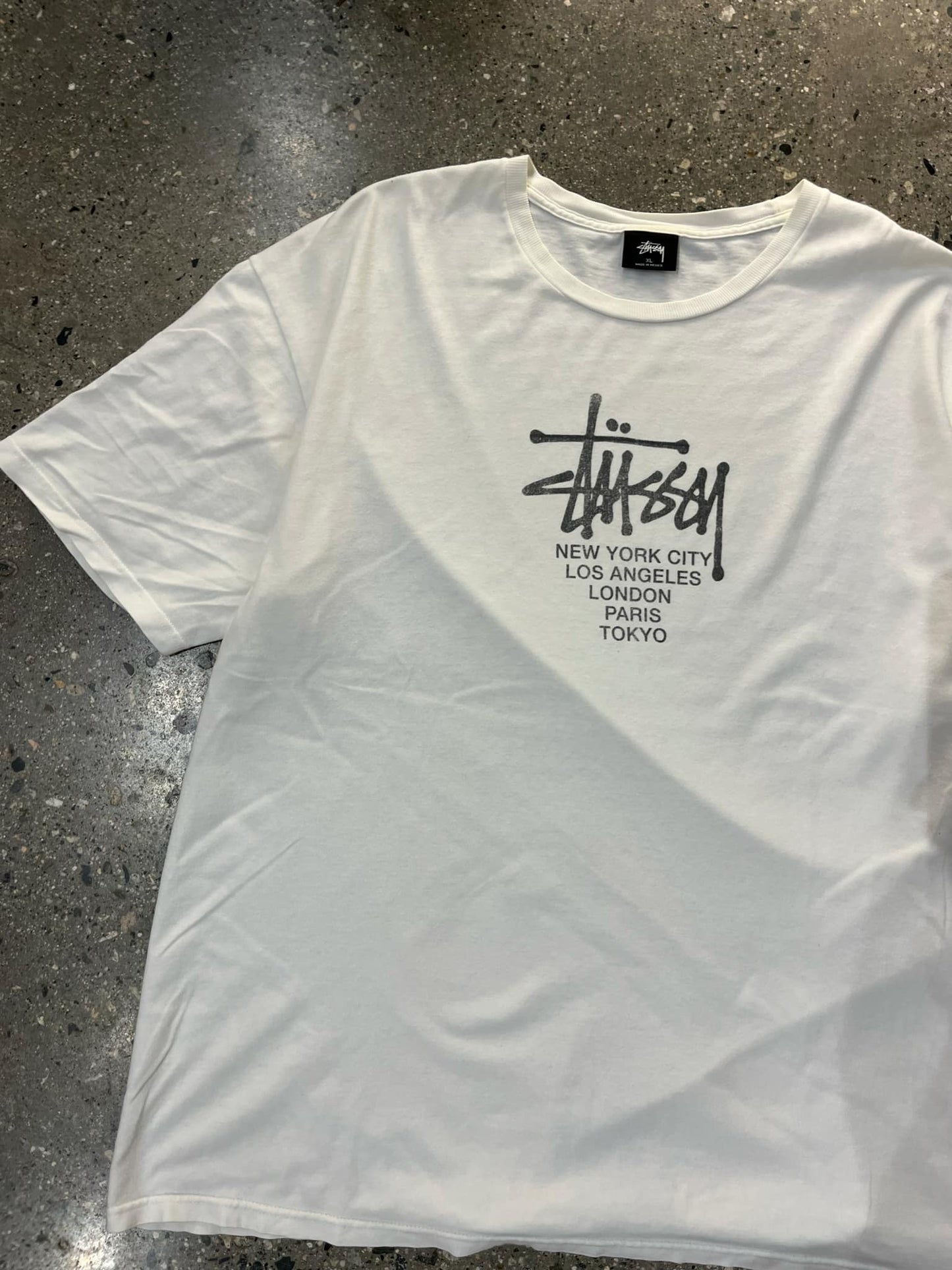 (XL) Stussy White Intl Tee