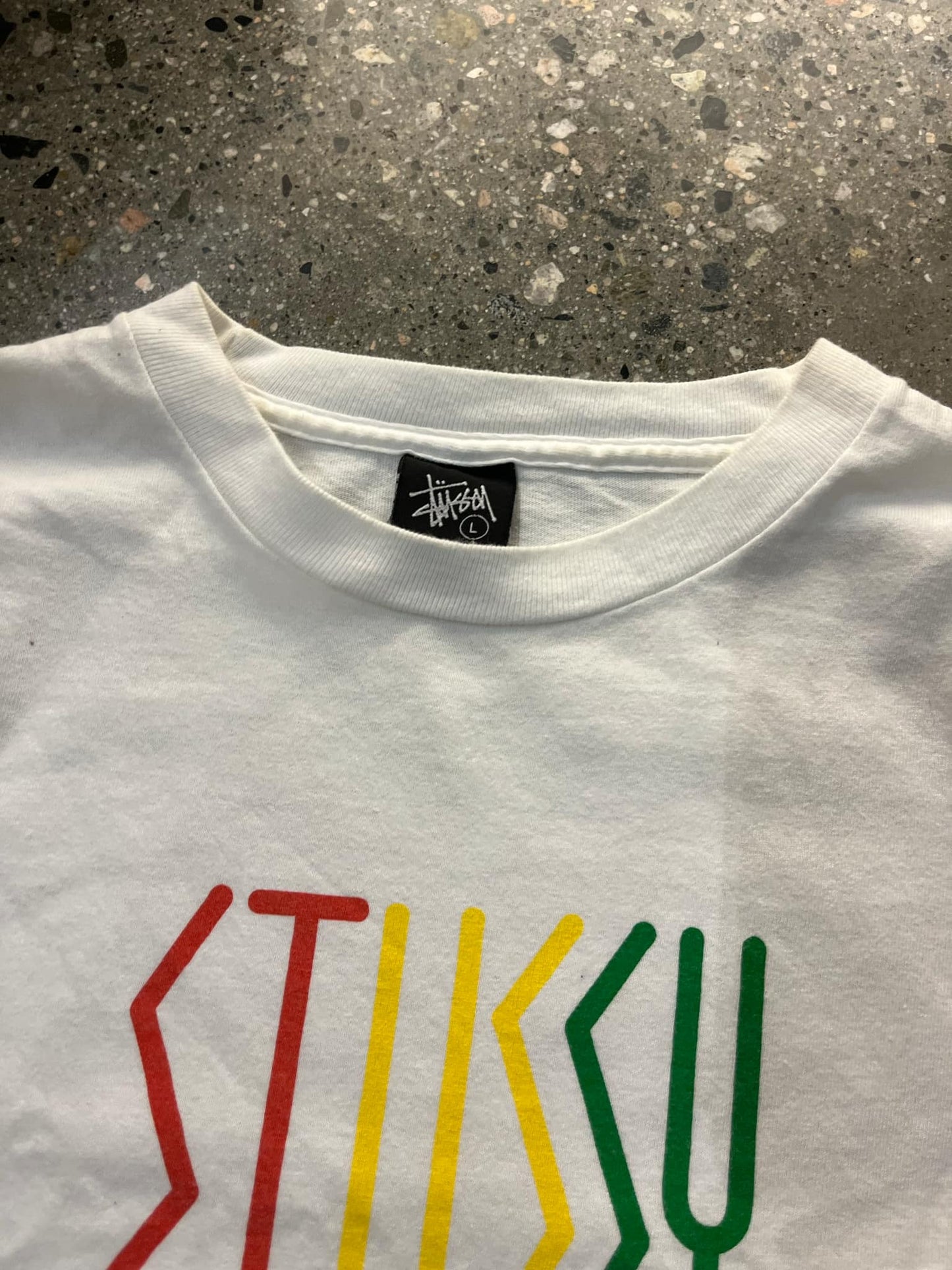 (L/XL) Stussy Script Tee