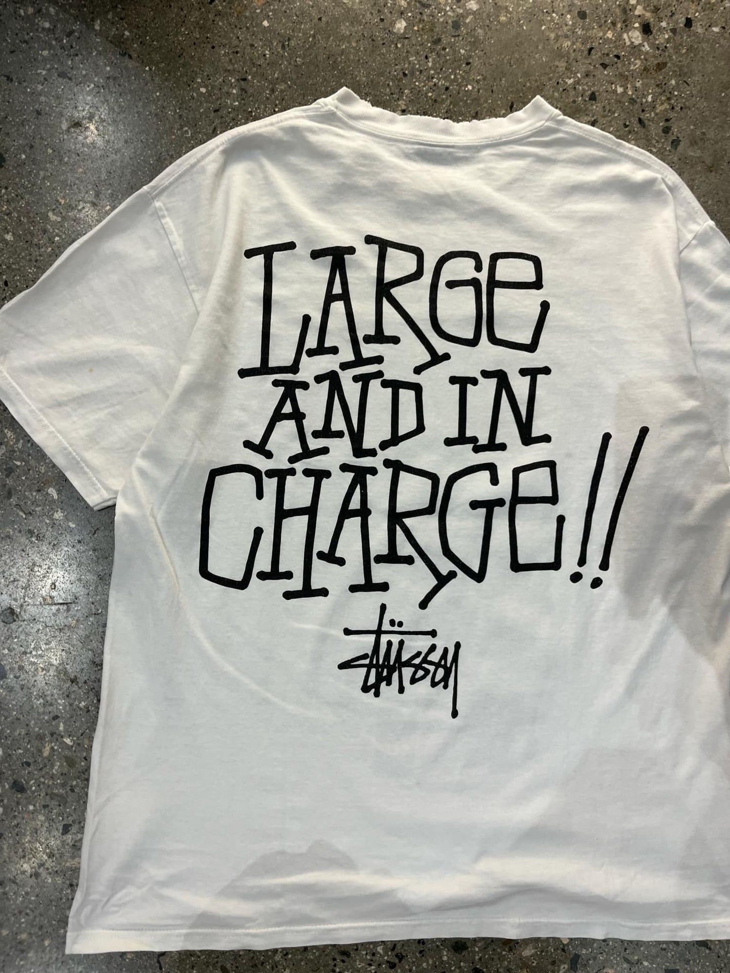 (L) 2000s Stussy Large and Incharge Tee