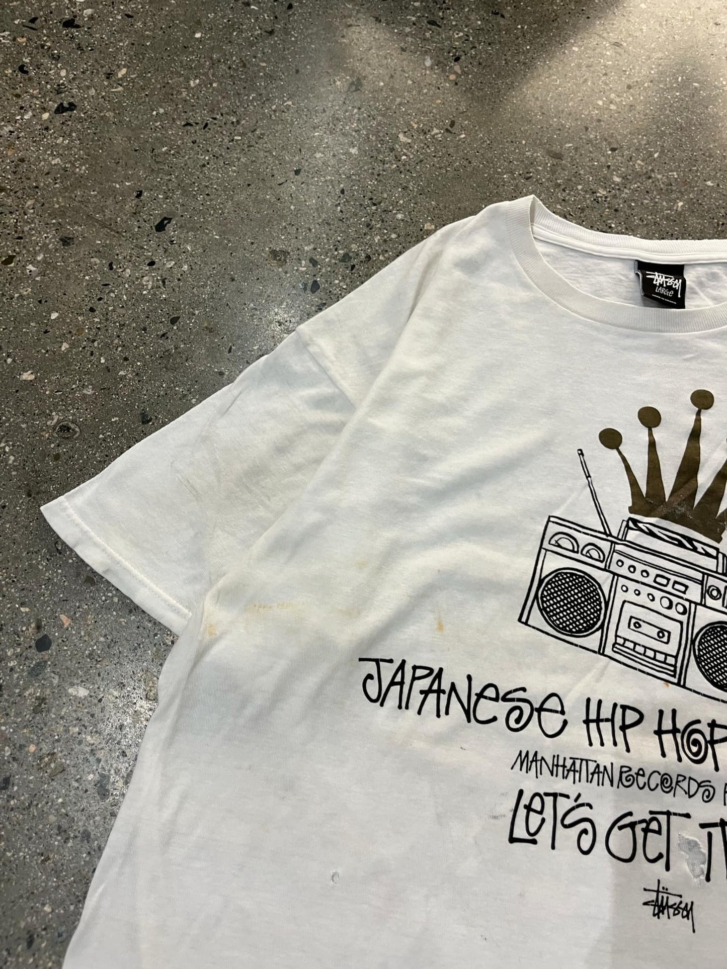 (L/XL) Stussy Japan Hip Hop Tee