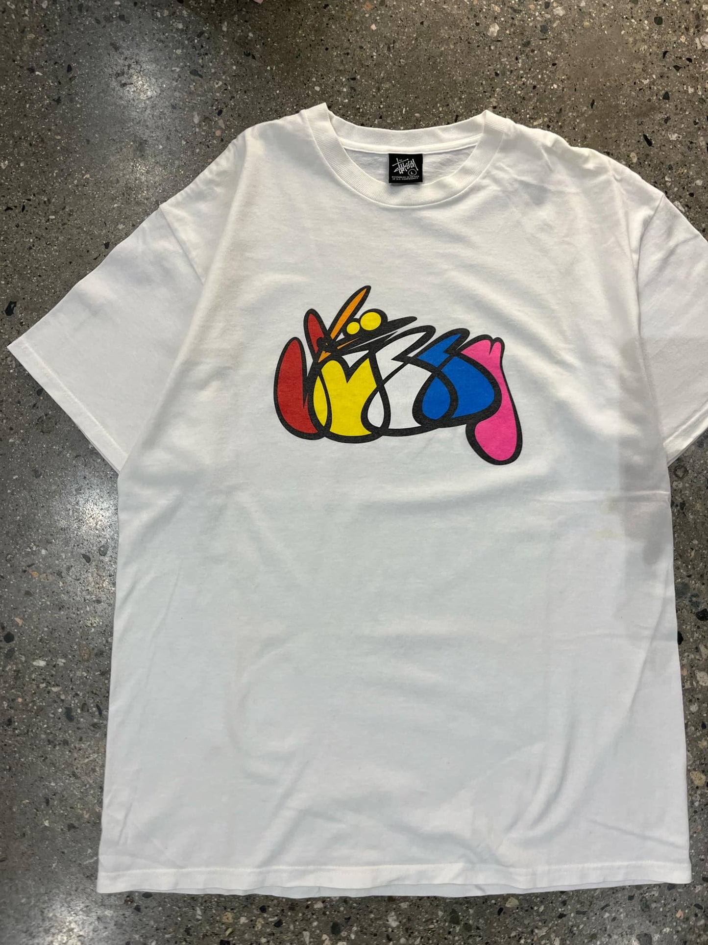 (L/XL) Stussy Graffiti Tee