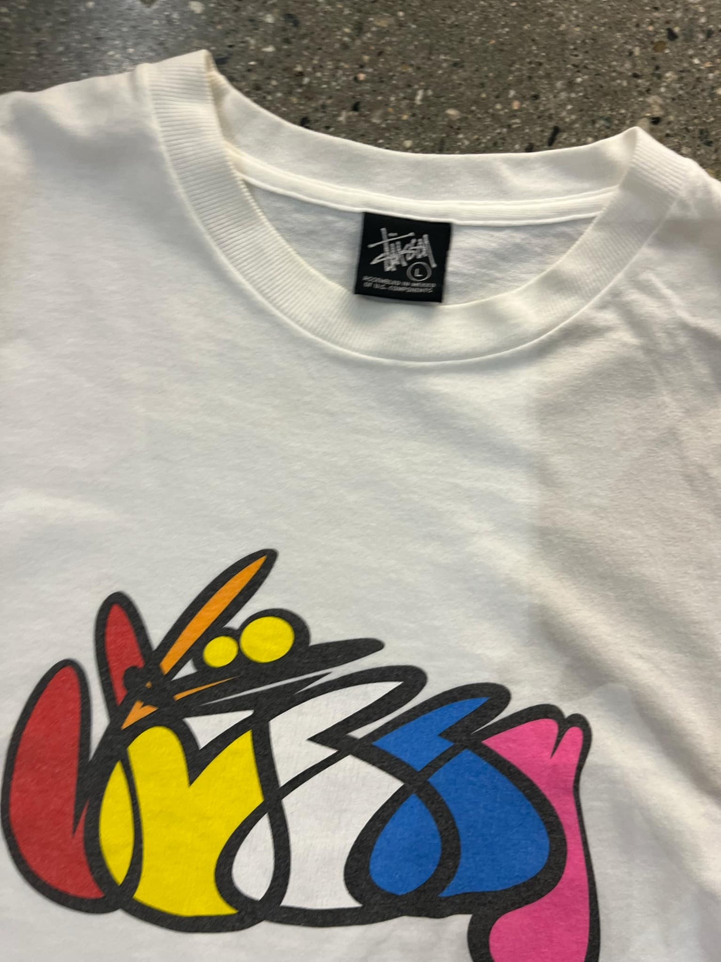 (L/XL) Stussy Graffiti Tee