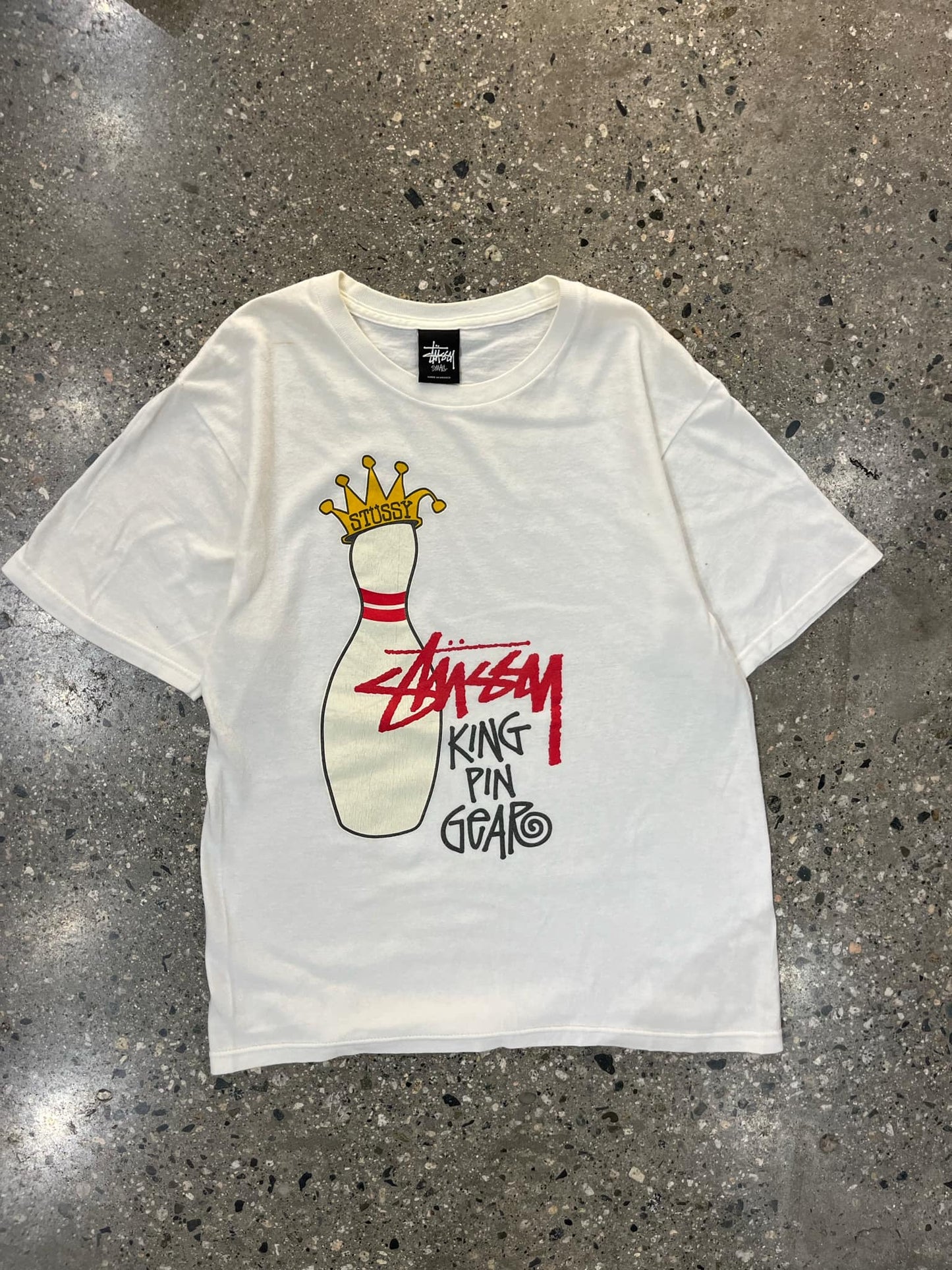 (S) Stussy King Pin Gear Tee