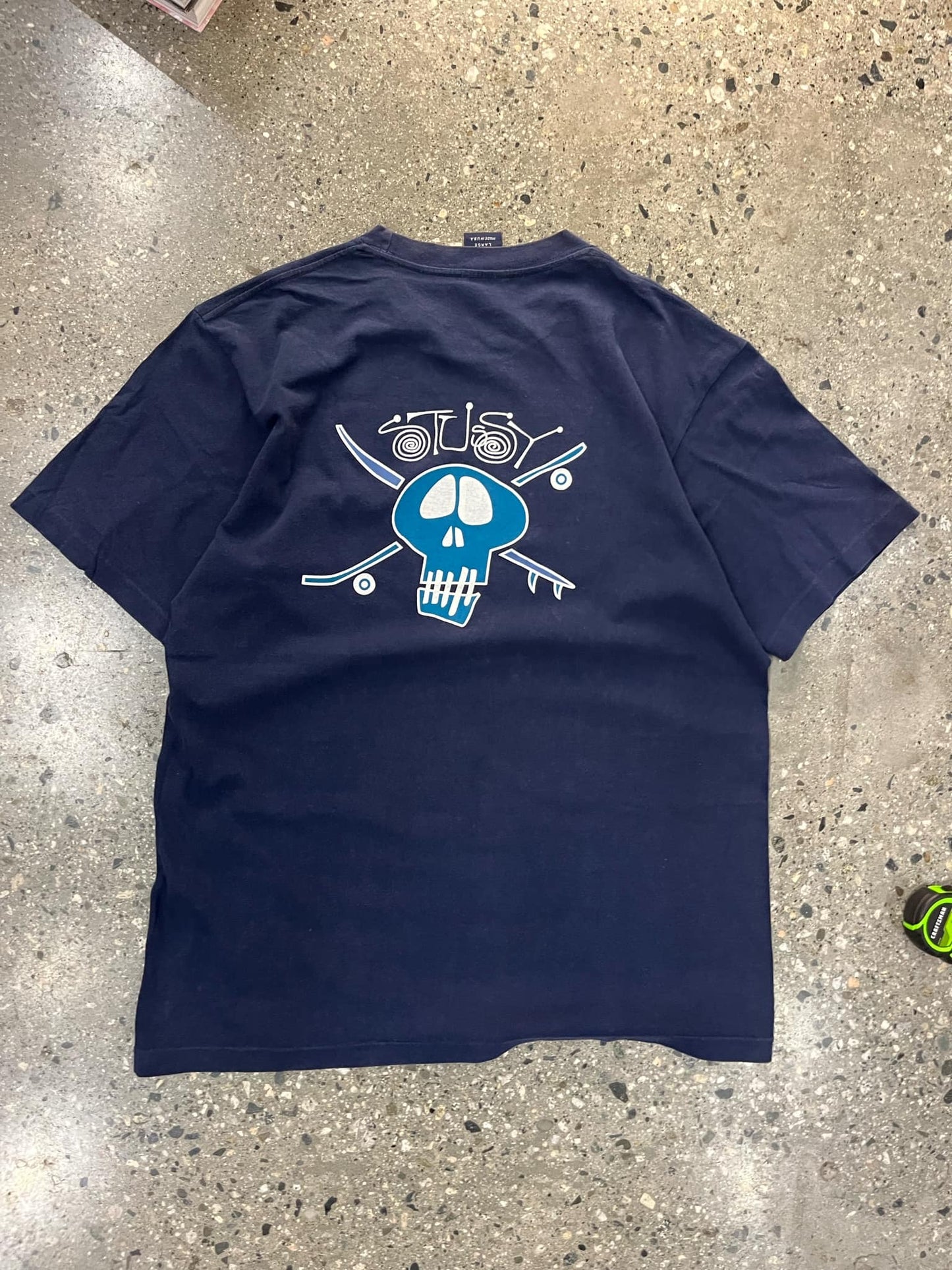 (L/XL) 90s Stussy Skull Tee