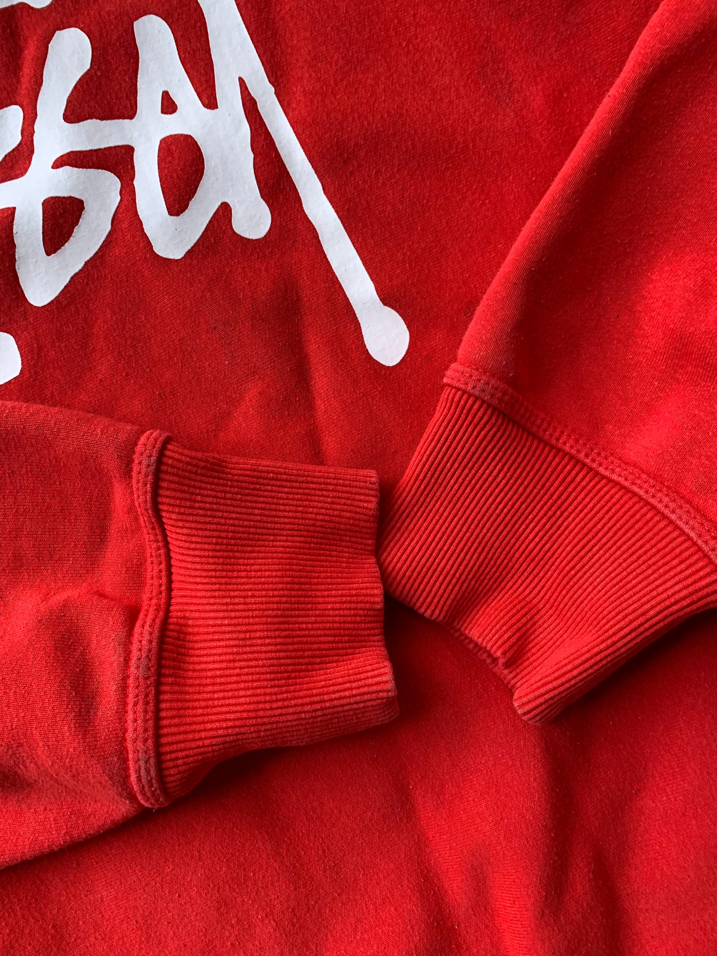 (L/XL) Stussy Strawberry Red Crewneck