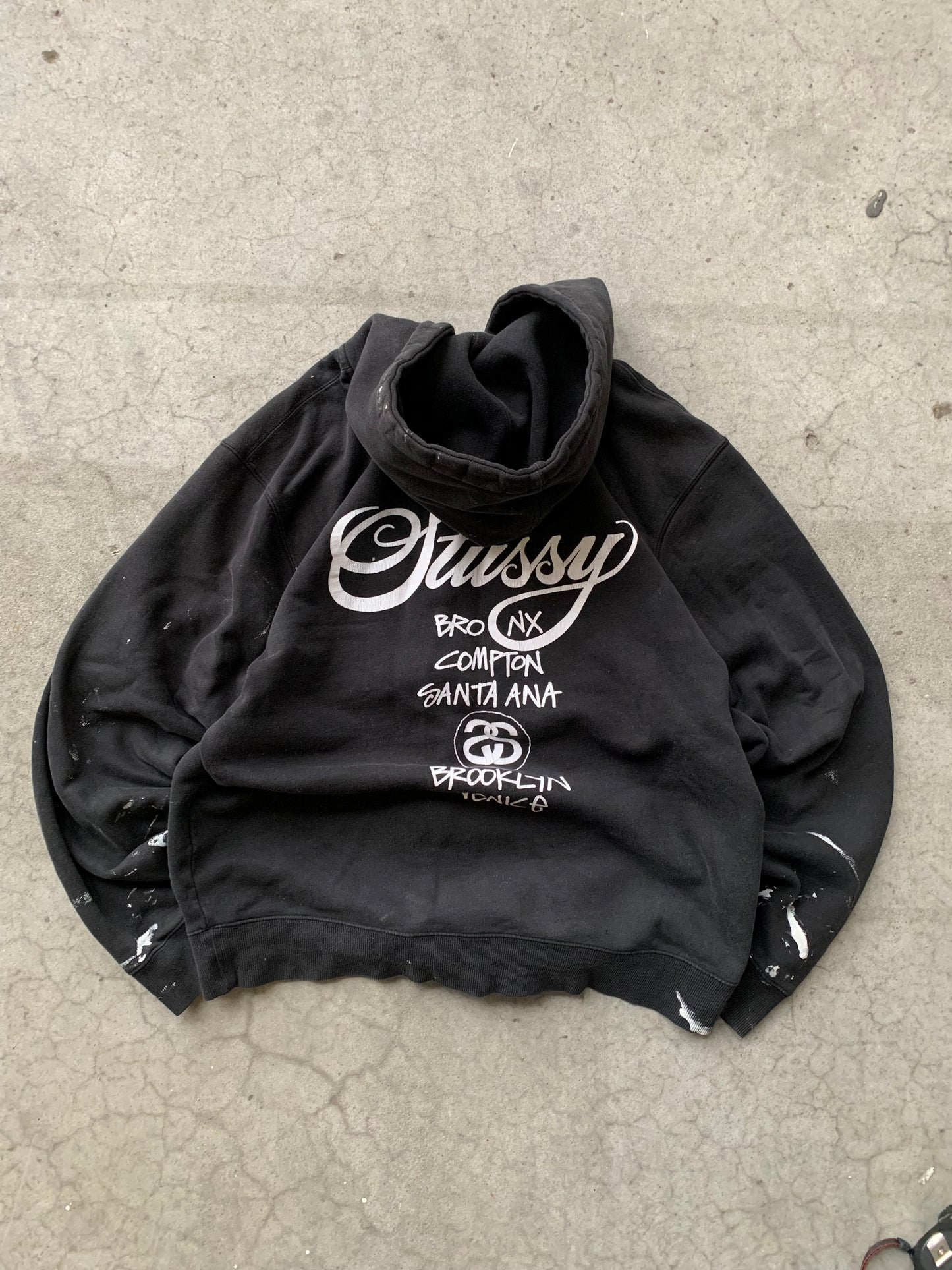 (L) Stussy International Splatter Zip Up