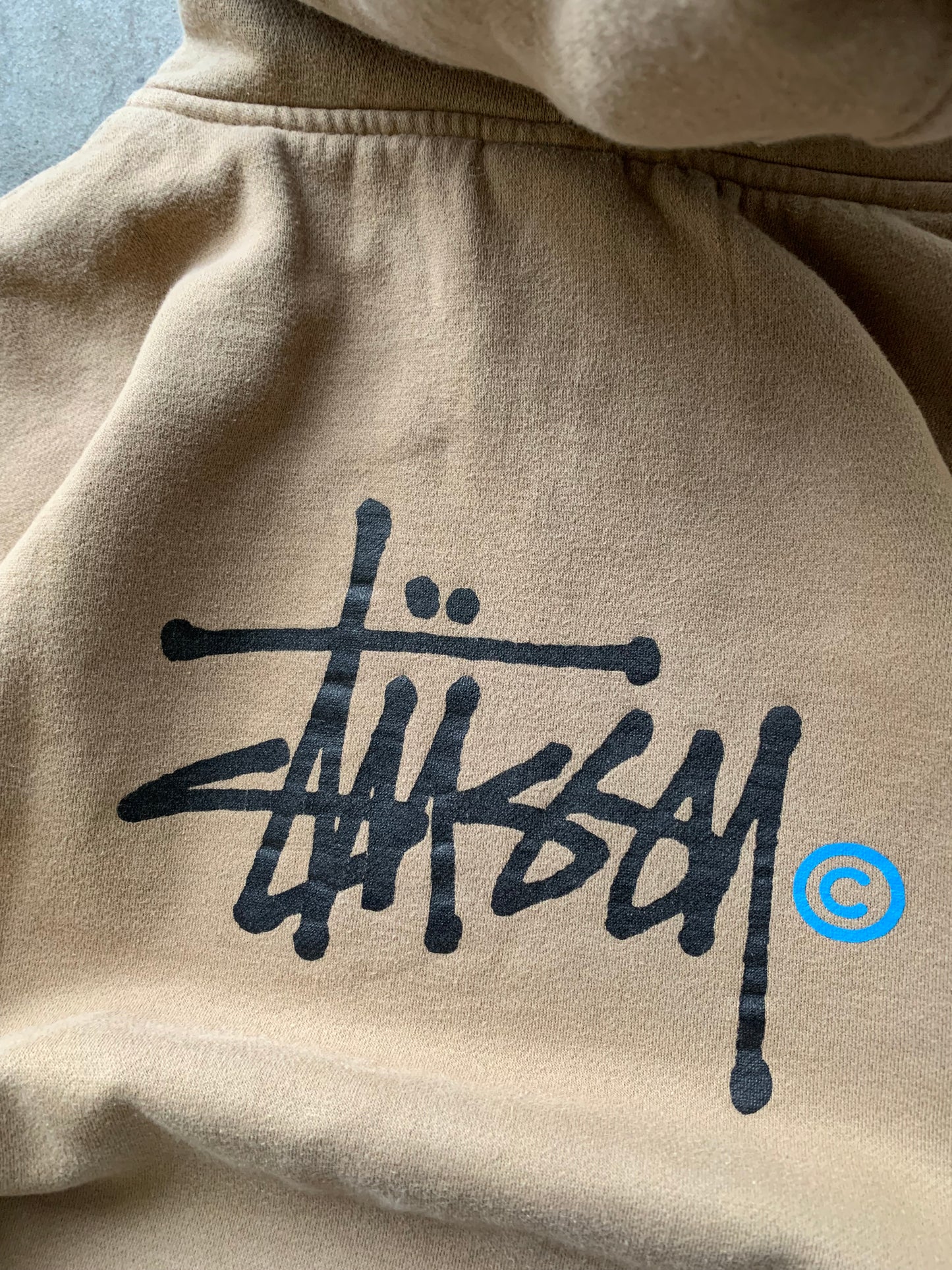 (S) 90’s Stussy Cafe Brown Hoodie