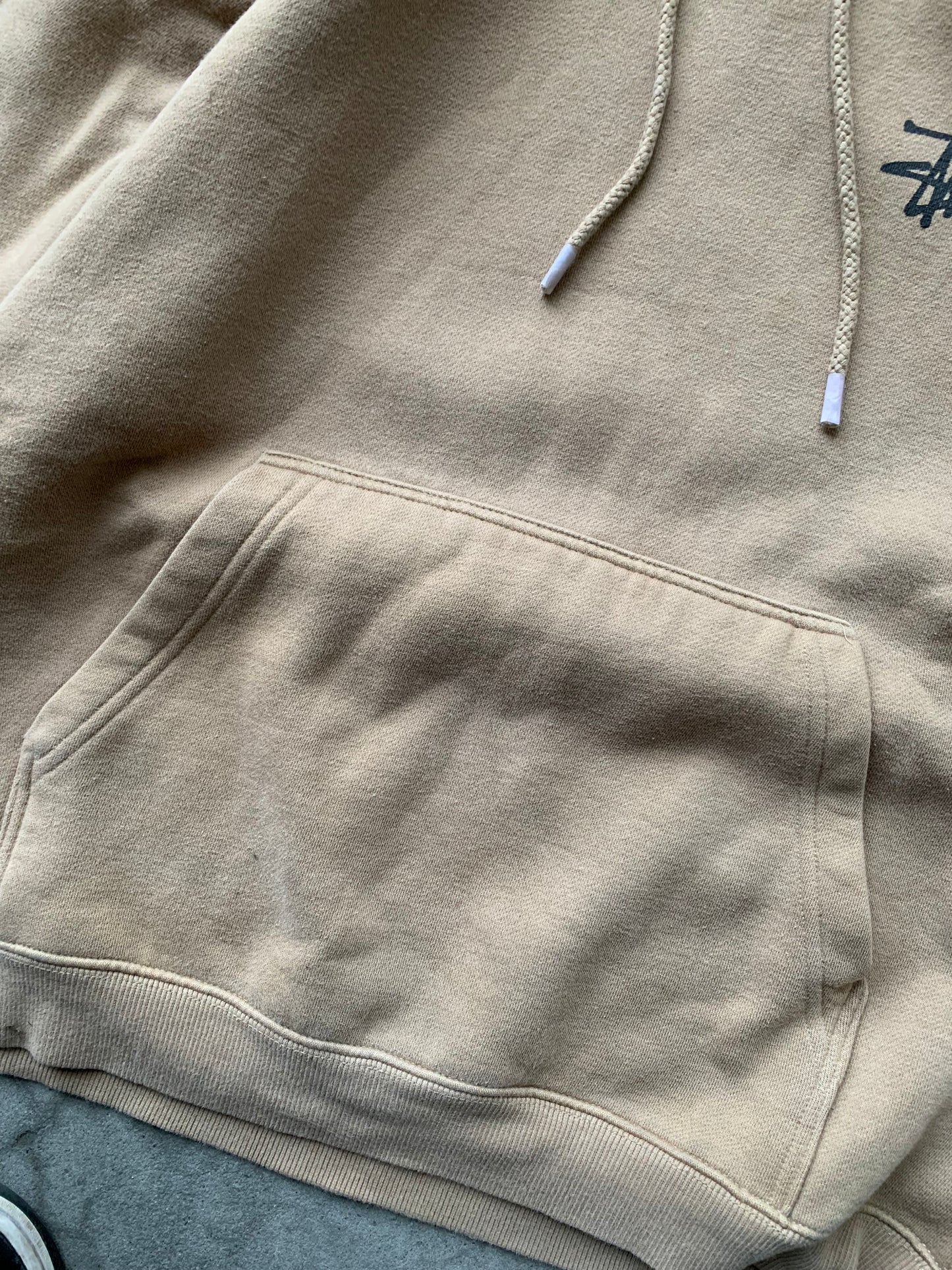 (S) 90’s Stussy Cafe Brown Hoodie