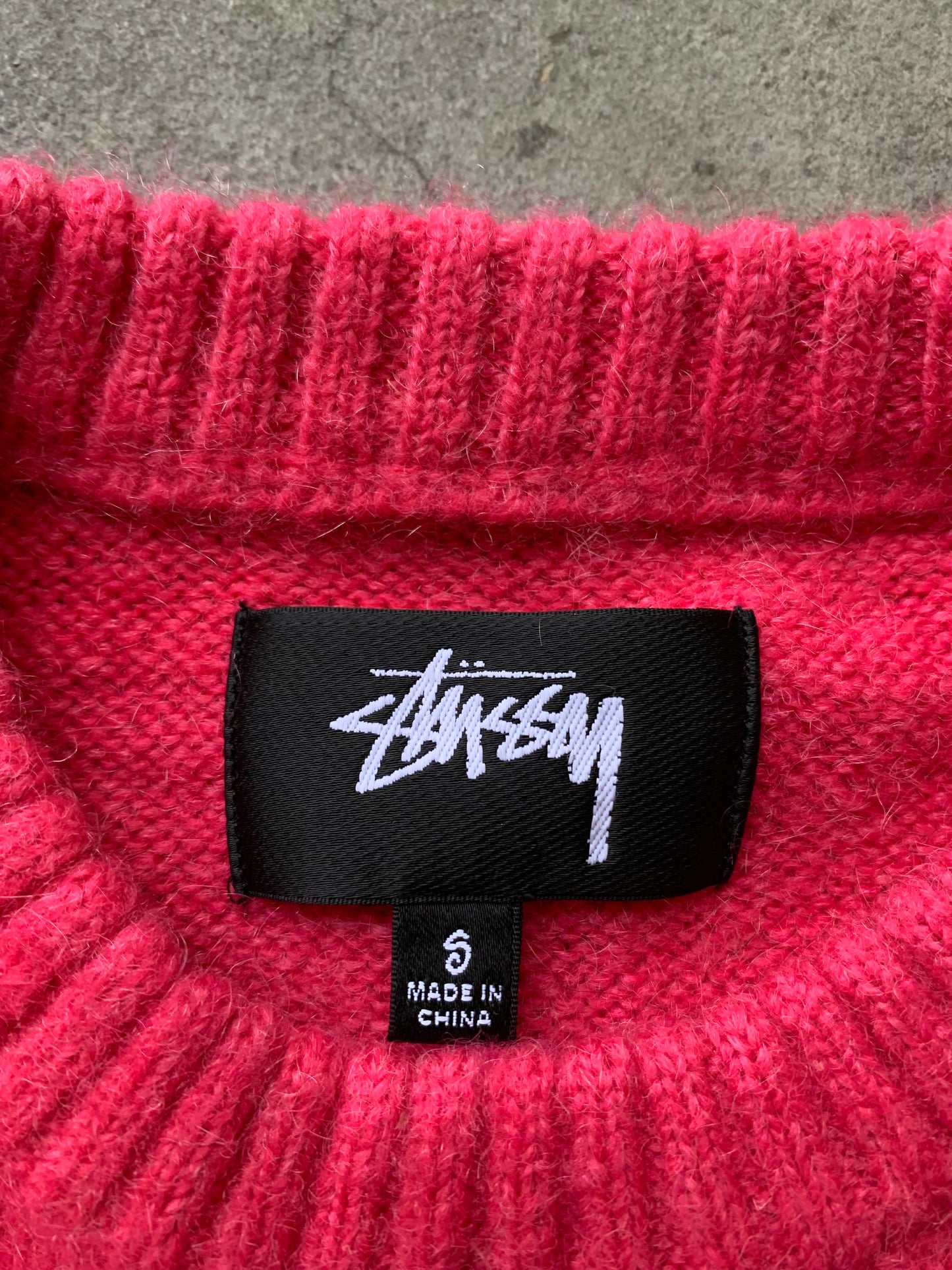 (S) Stussy Double Cable Knit Sweater