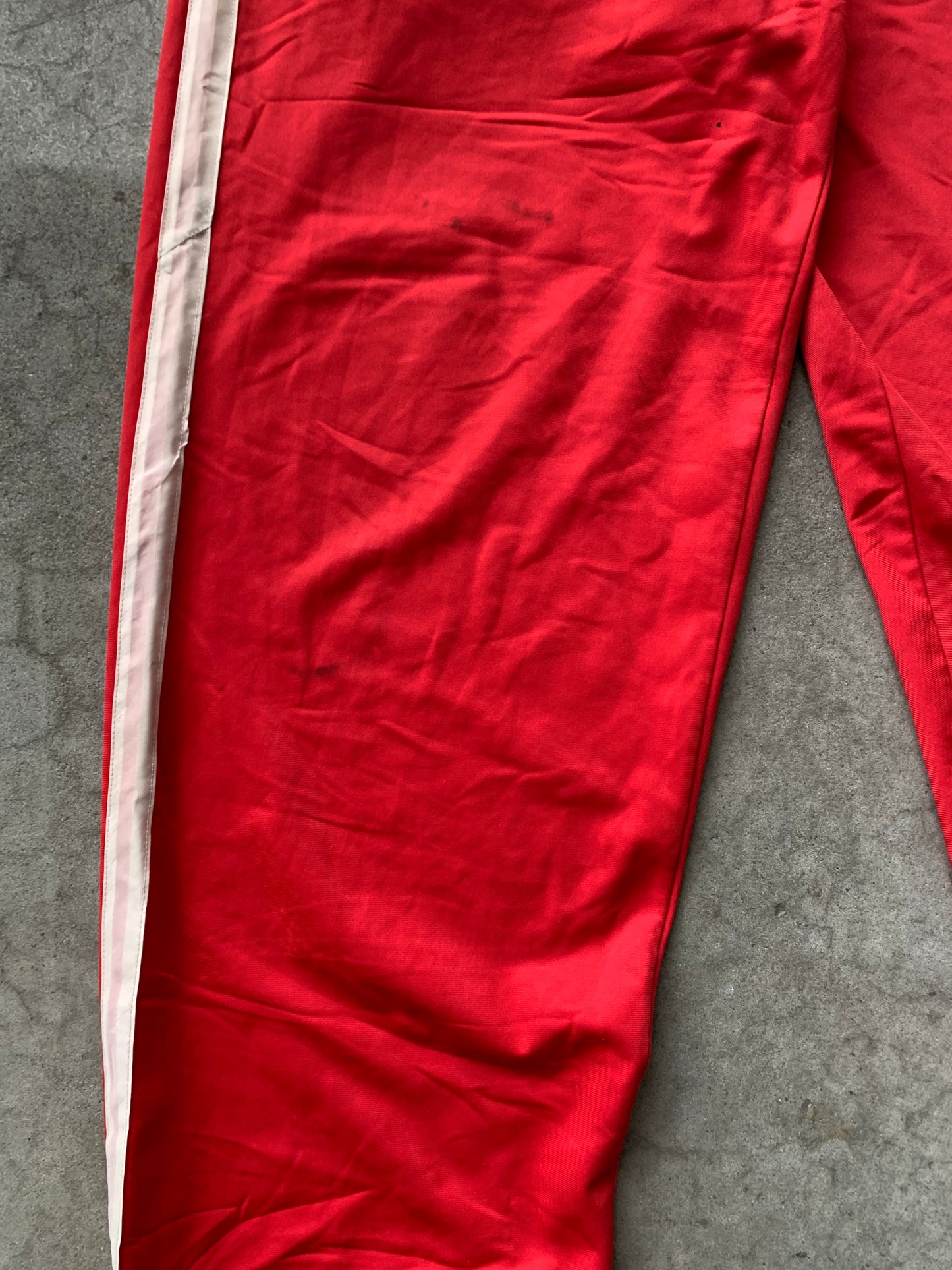 (L) 90’s Baggy Stussy Red Track Pant