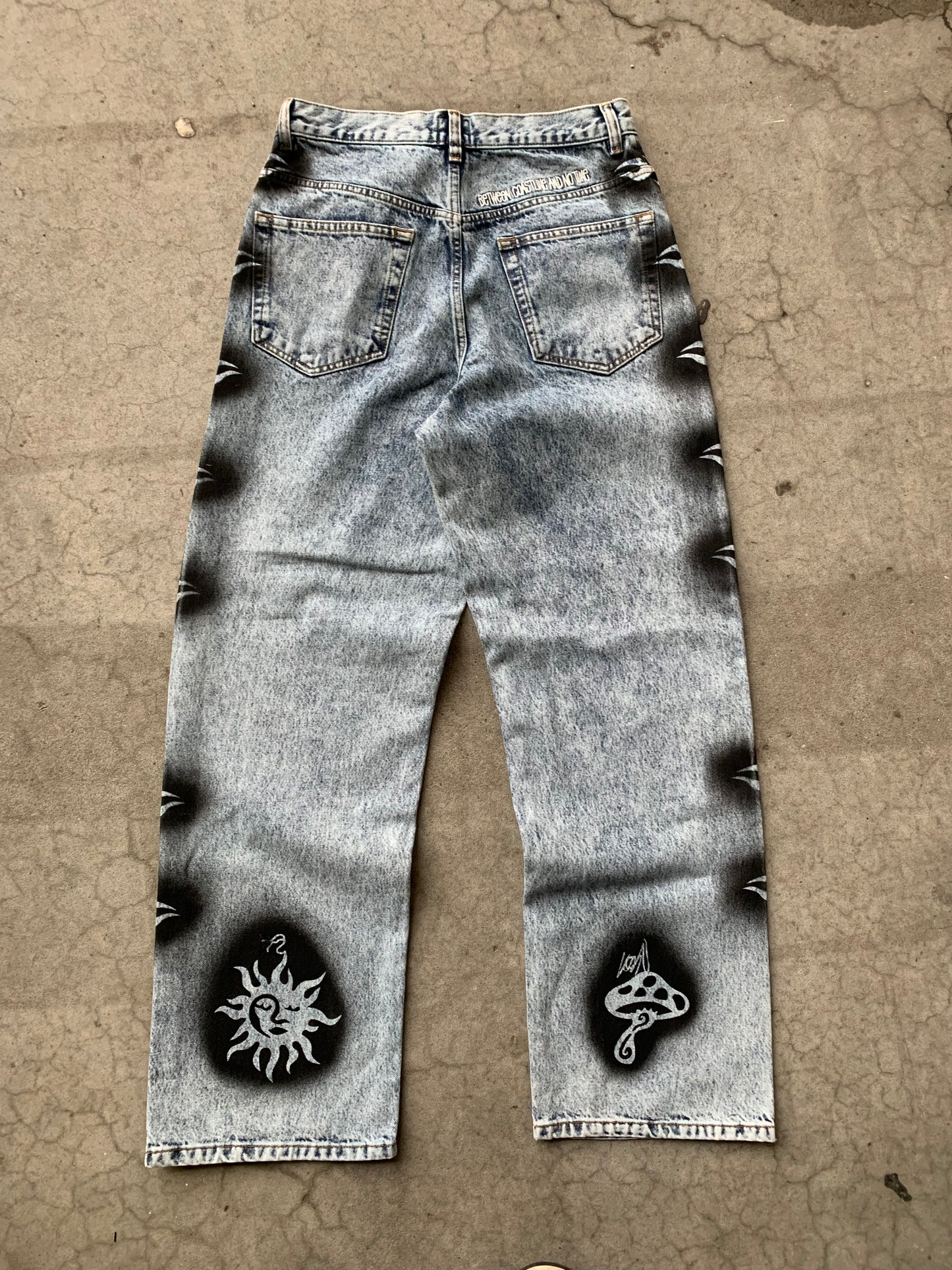 (30”) Dries Van Noten x Stussy Stencil denim