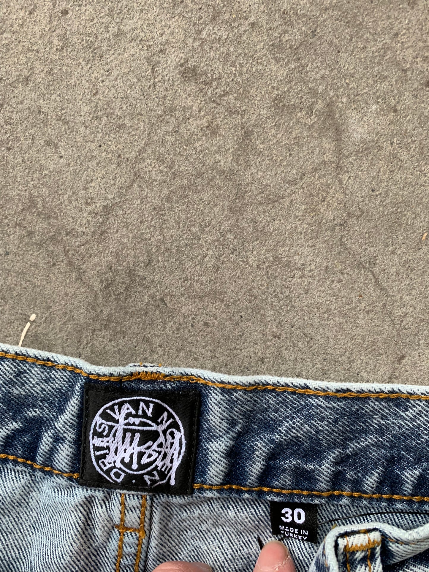 (30”) Dries Van Noten x Stussy Stencil denim