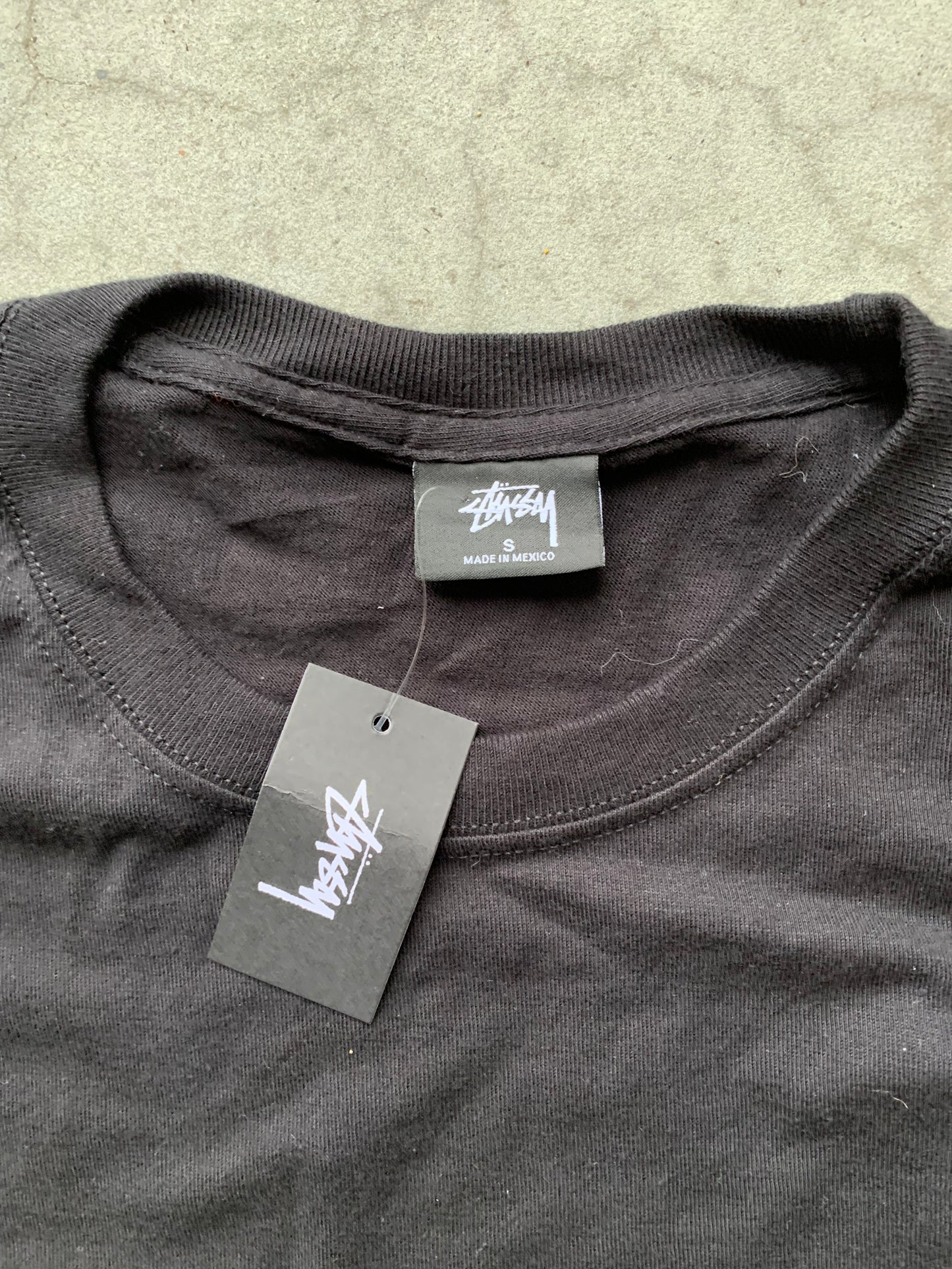 (S/M) Stussy Yellow Script Tee BNWT