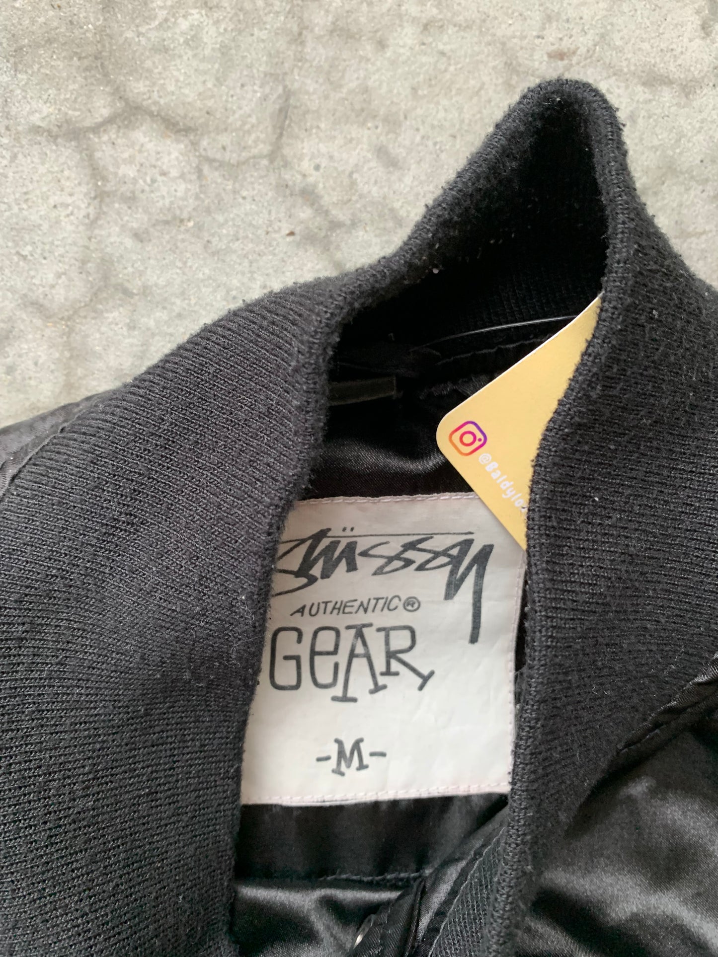 (M) Stussy Increase The Peace Satin Bomber Jkt