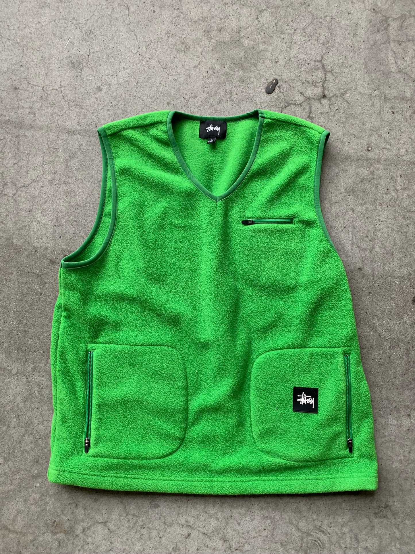 (S/M) Stussy Fleece Pullover Vest