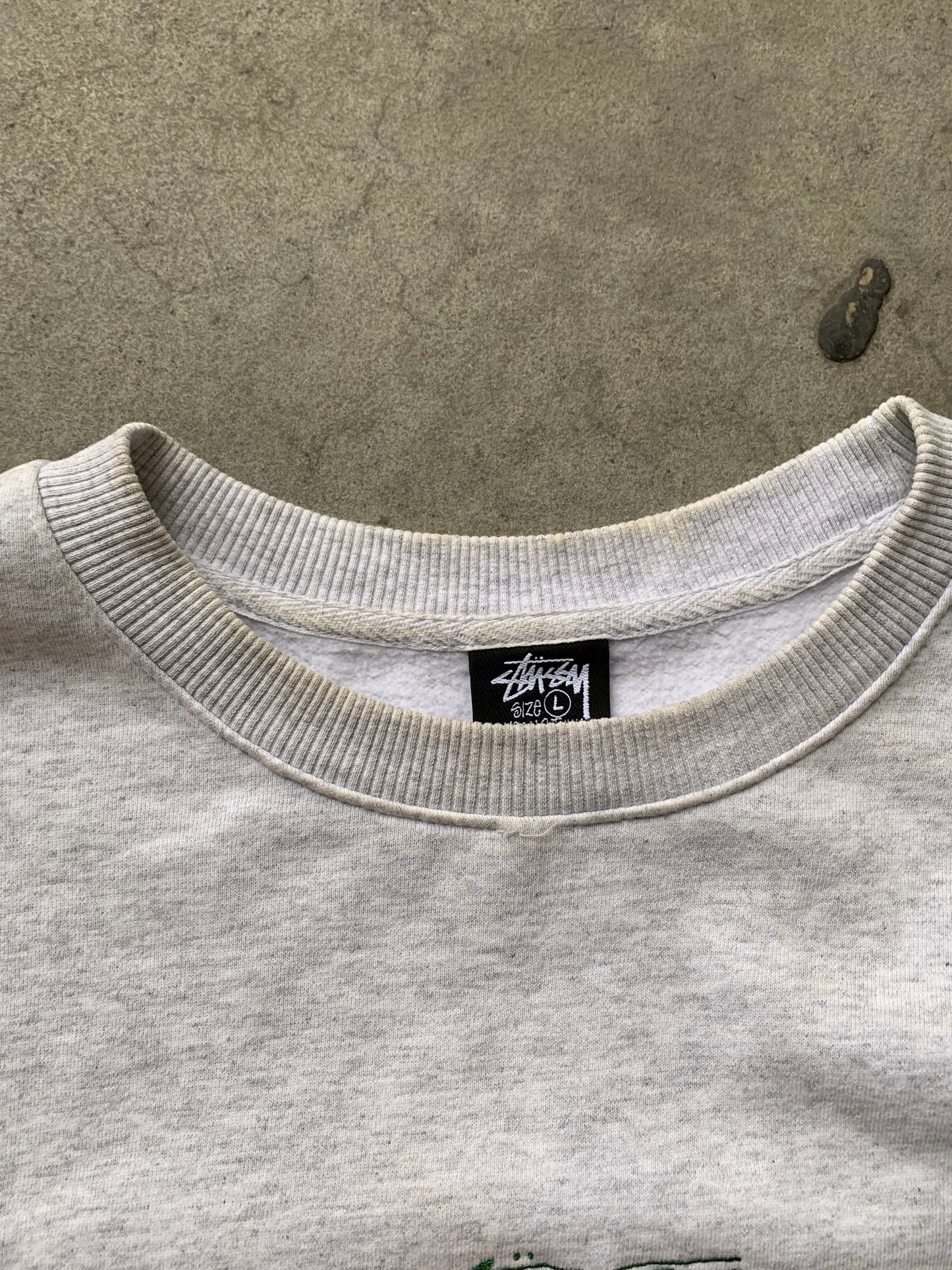 (L) Stussy Lion Crewneck