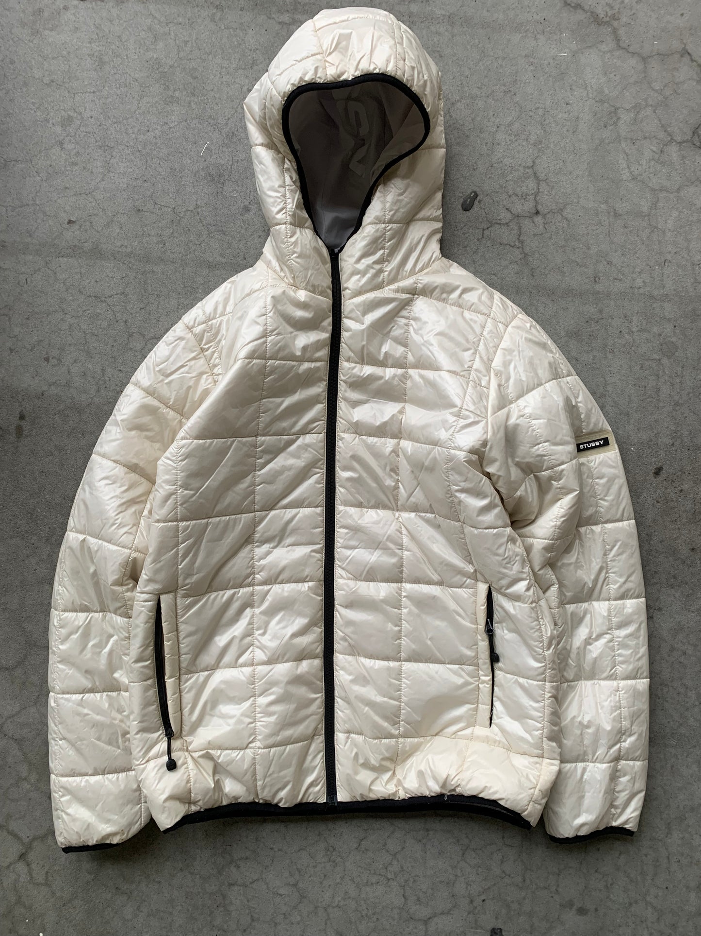 (M) Stussy Light Reversible 3M Puffer