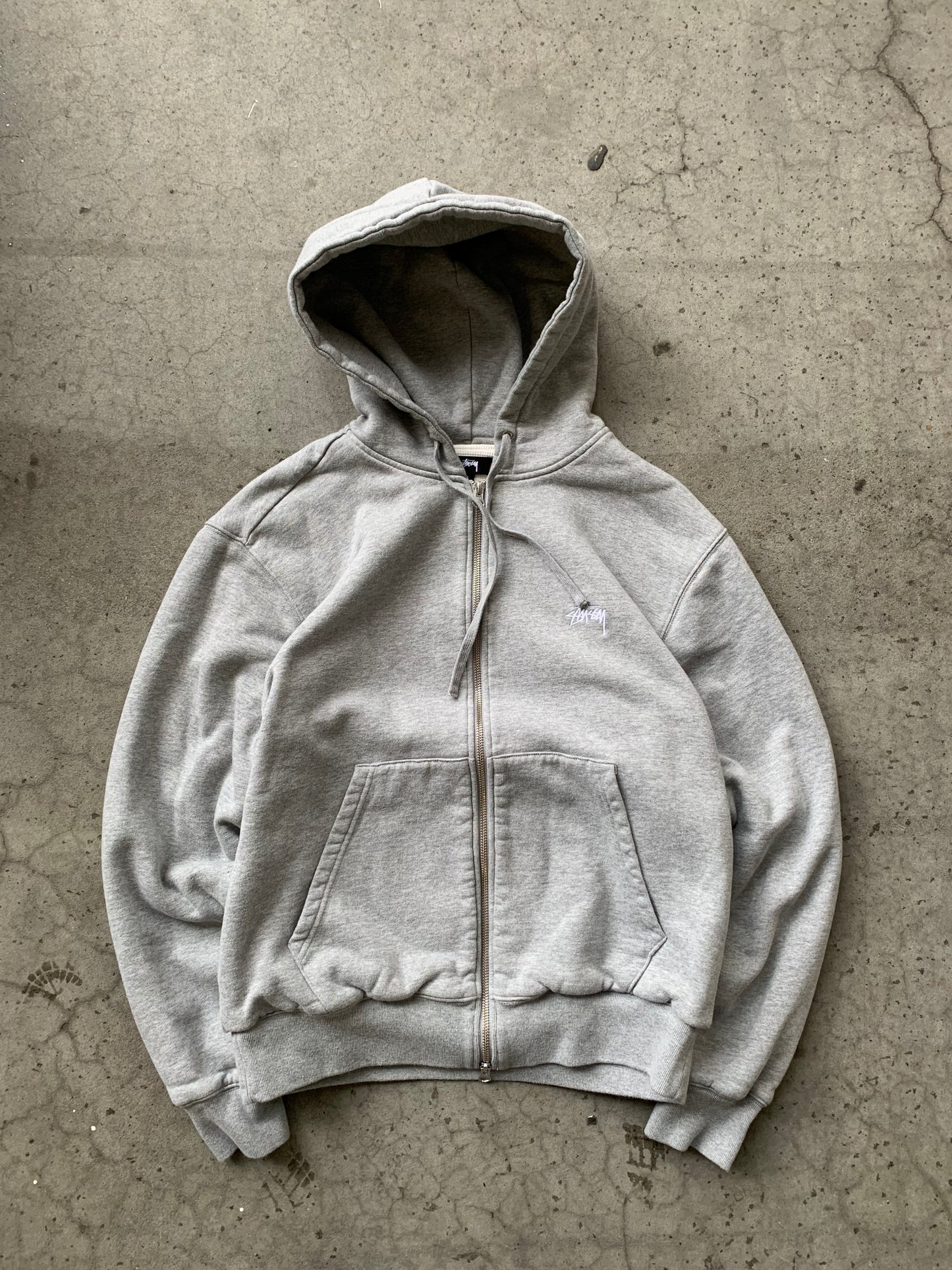 (M) Stussy Workwear Thick Zip Up Hoodie