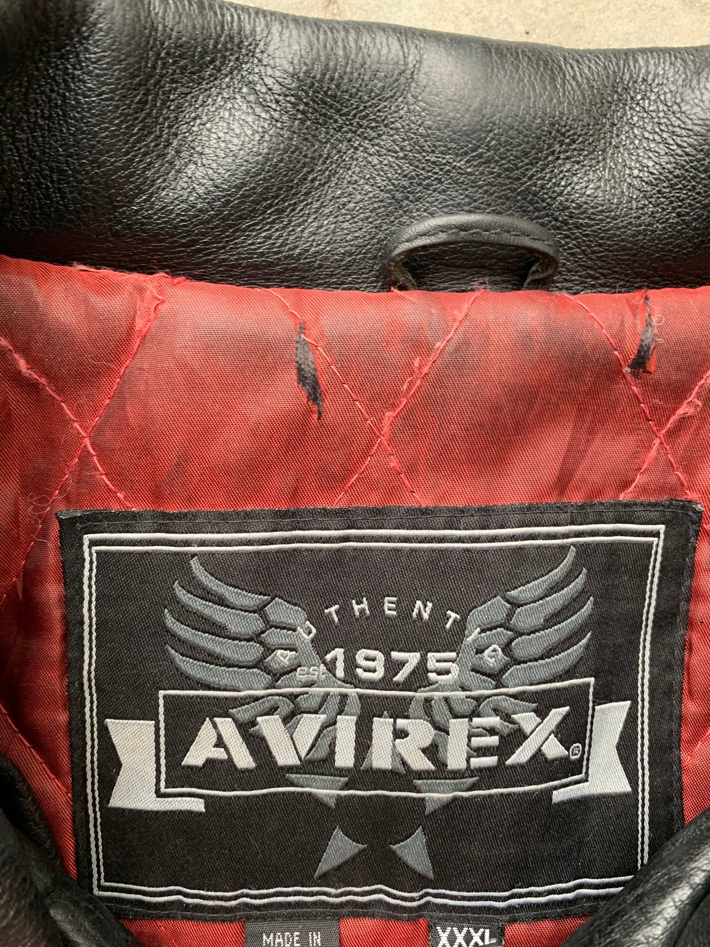 (3X) Vintage Avirex Leather Varsity