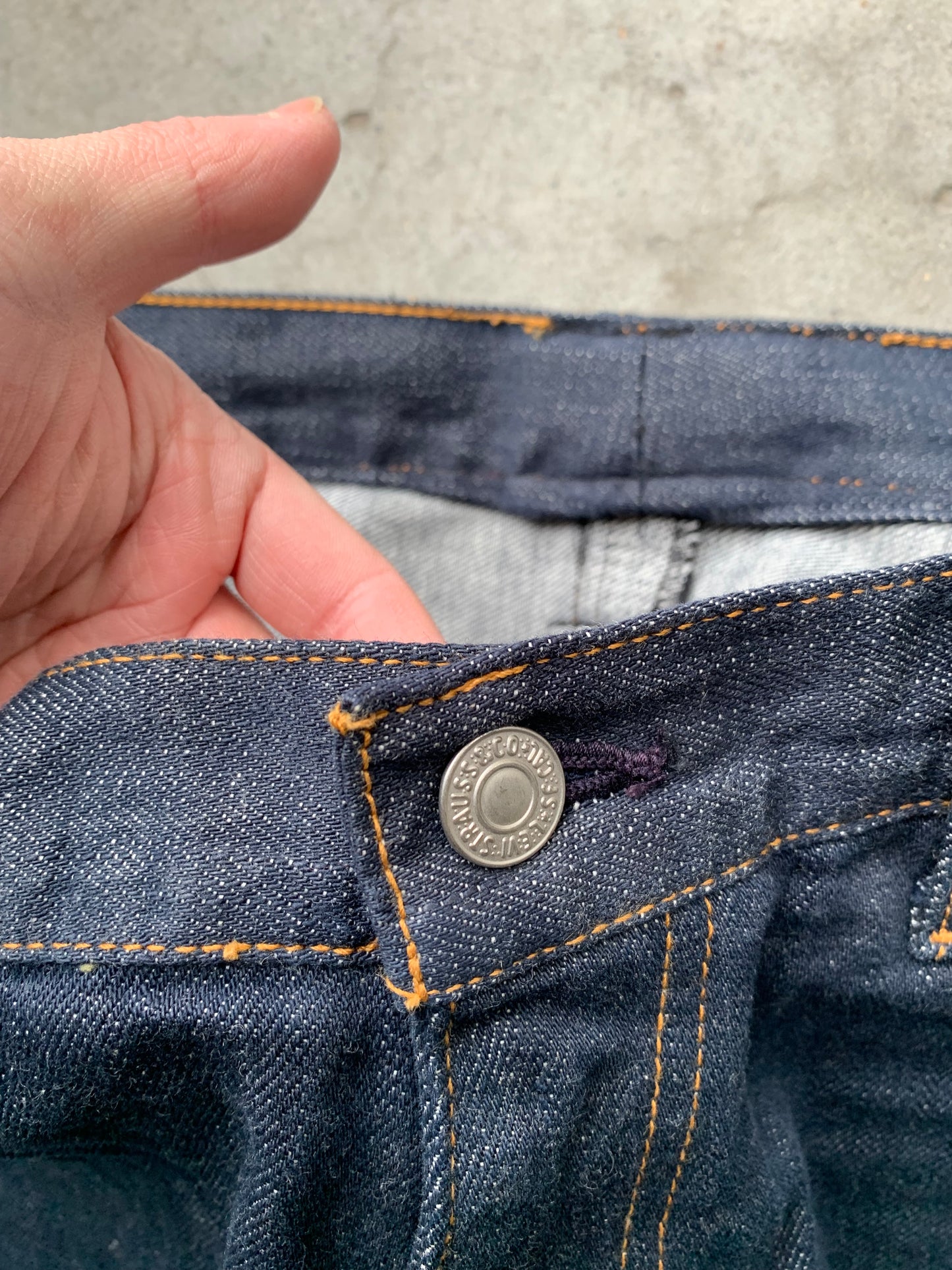 (34”) Kaws x Levi’s Raw Selvedge Denim