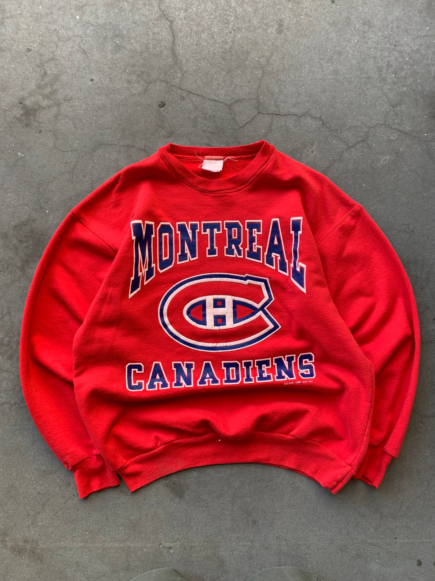 (S/M) 1988 Montreal Canadiens NHL Crewneck