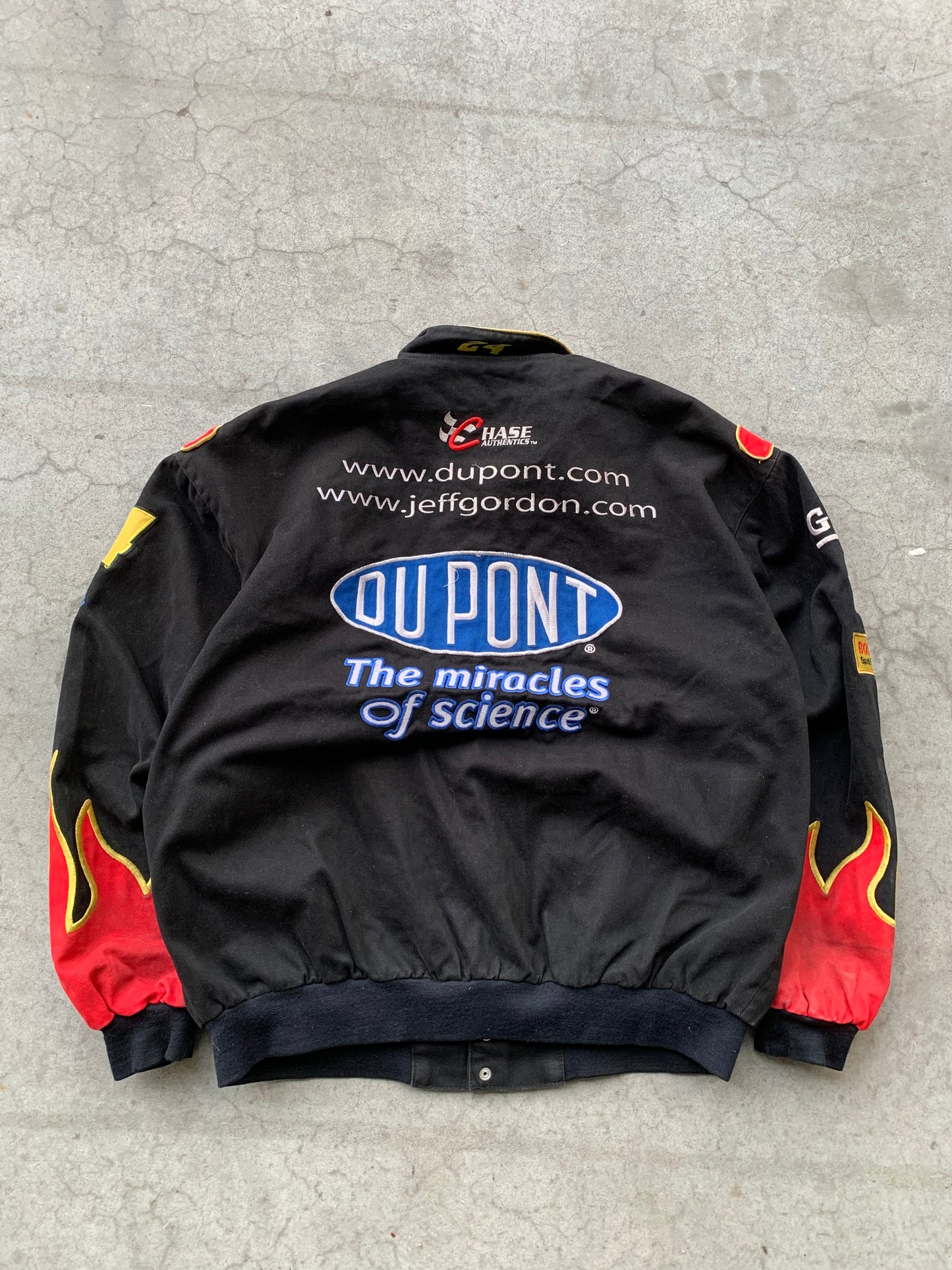 (2X) 90’s Dupont Flames Racing Jacket