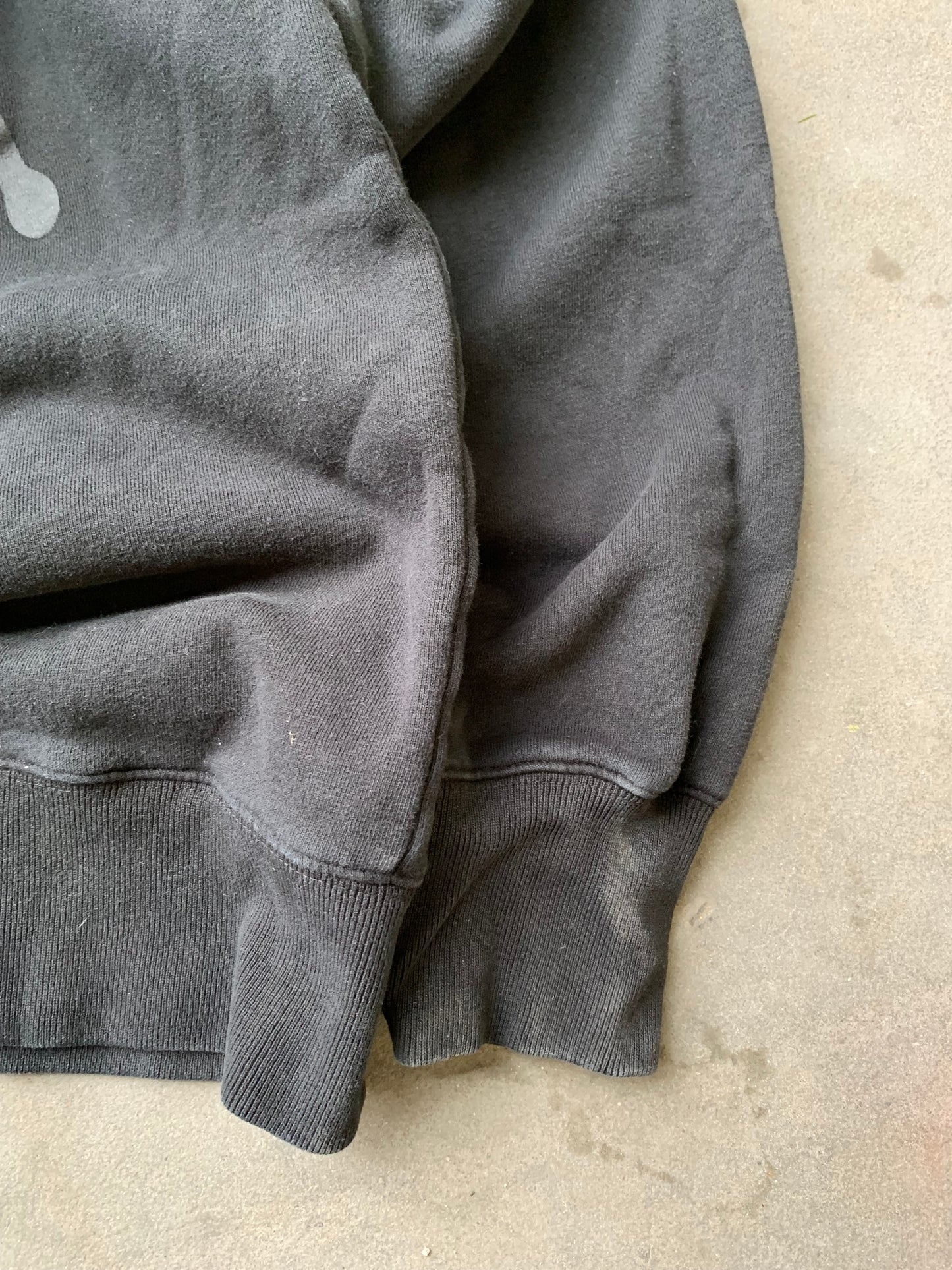 (M/L) Stussy Black Tonal Script Hoodie