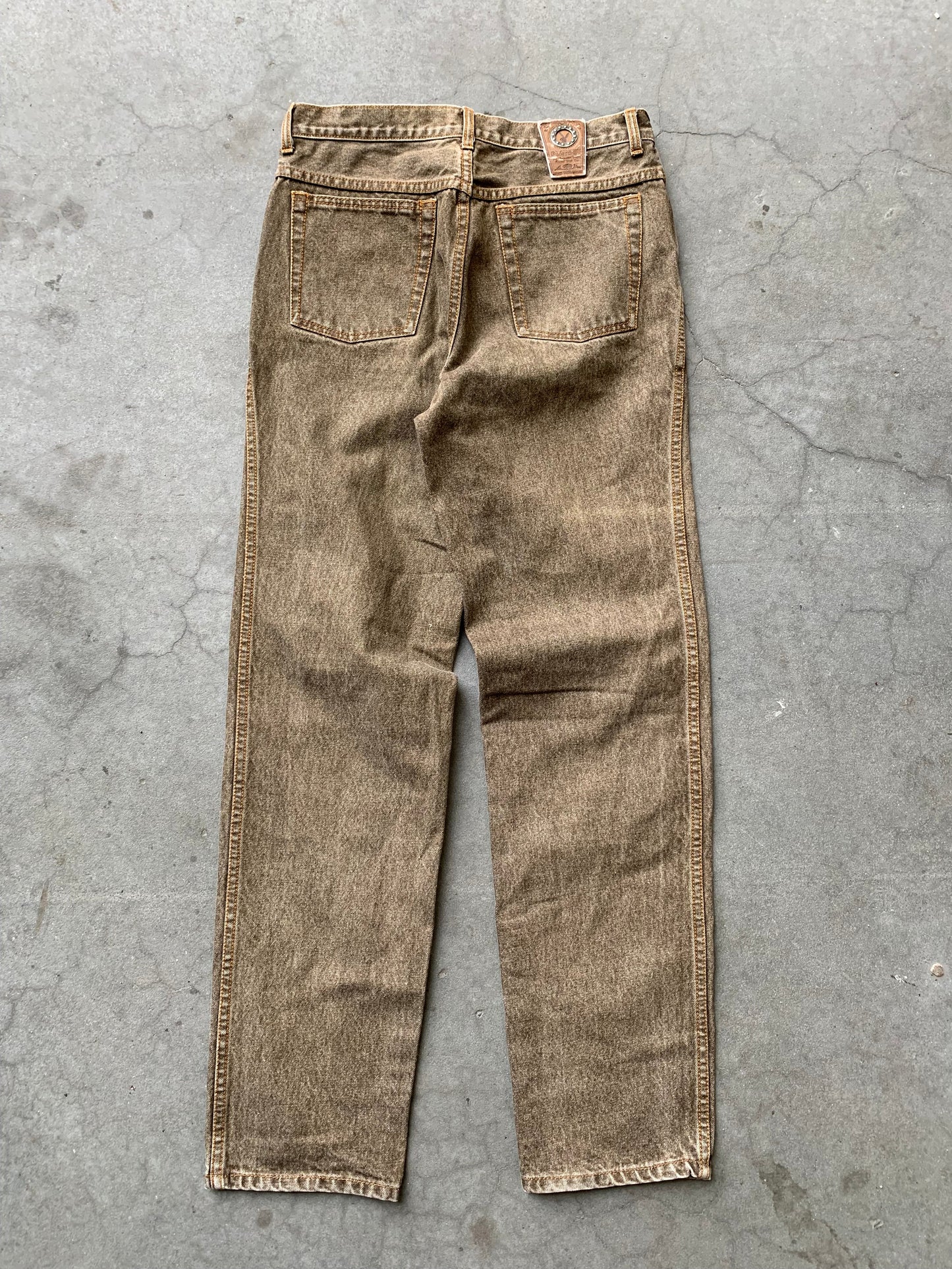 (32) Playboy Acid Wash Brown Denim