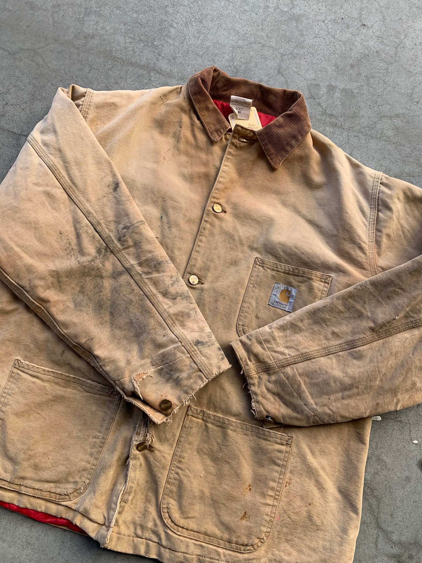 (L/XL) 80s/90s Carhartt Chore Jacket