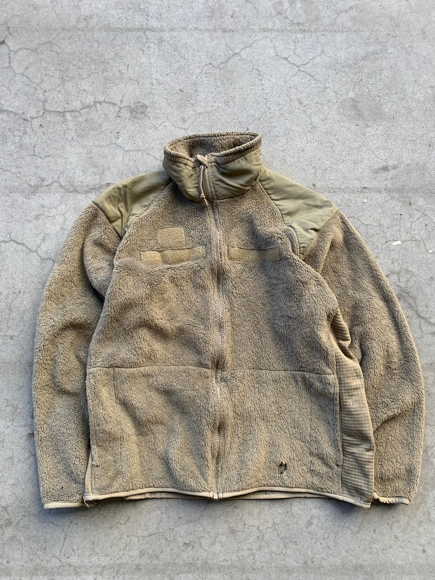 (M) Vintage Military Fleece Zip Up