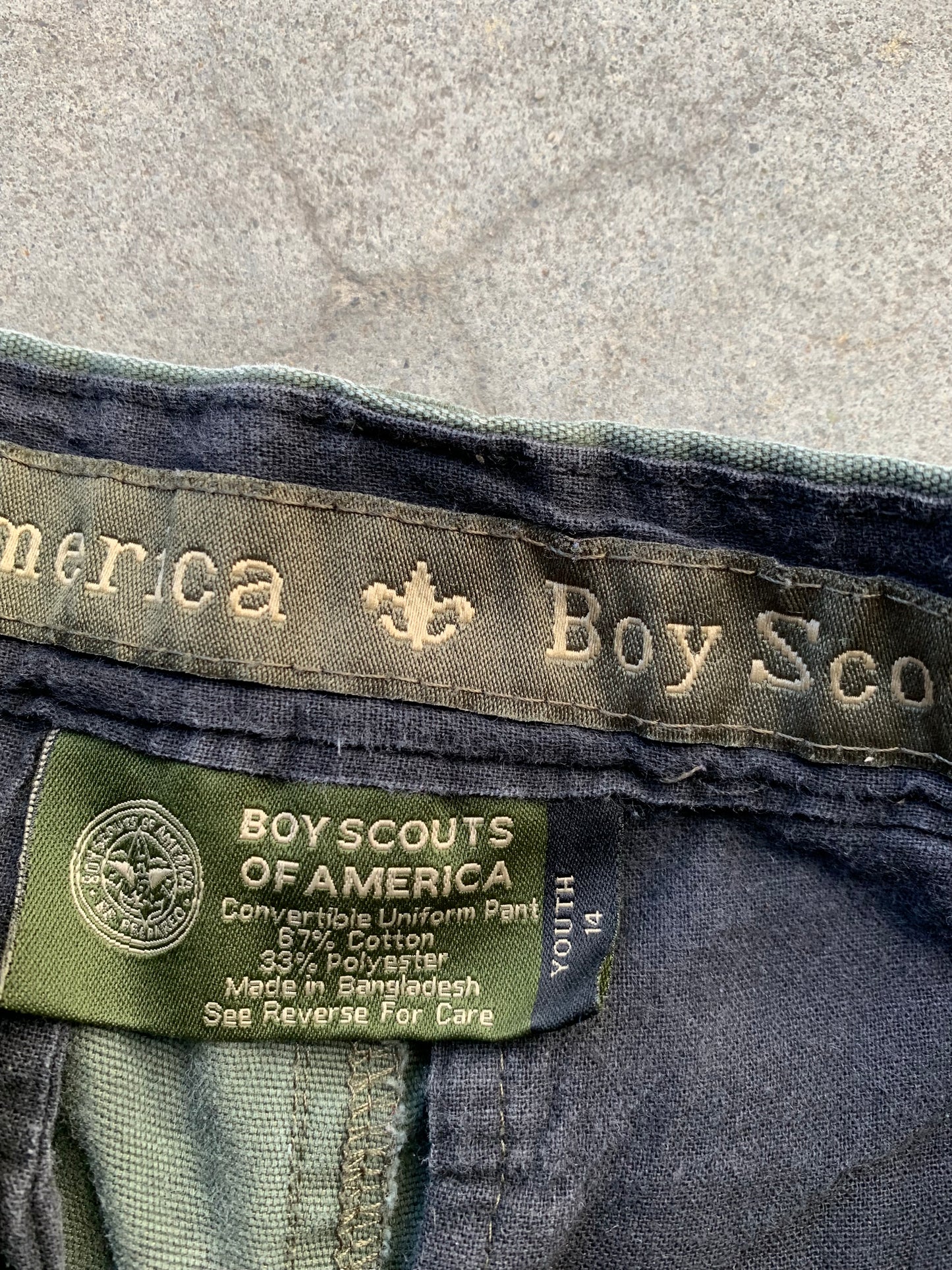 (28”) Green Military Scout Cargos