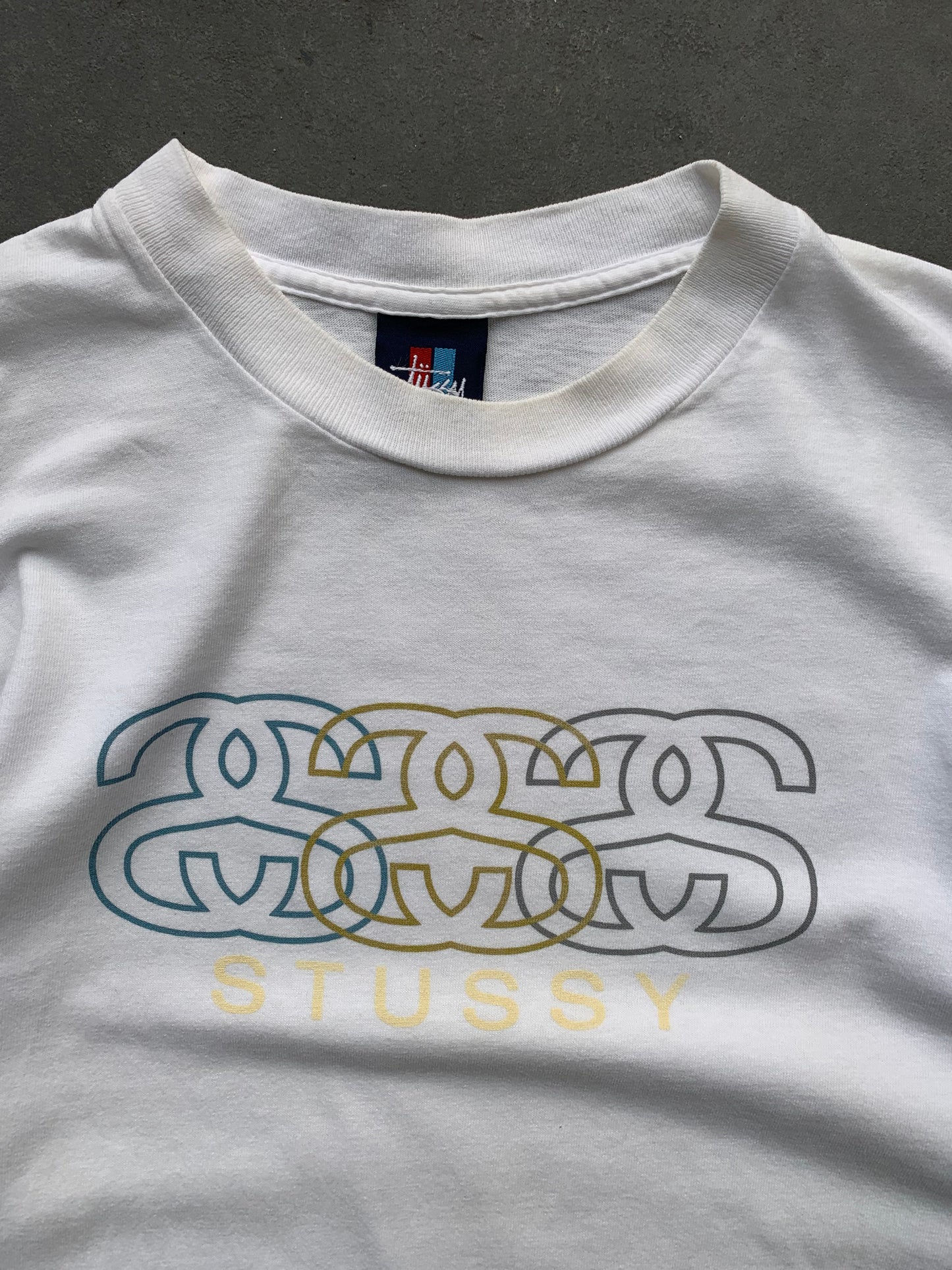 (S/M) 90’s Interlocked S Stussy Tee