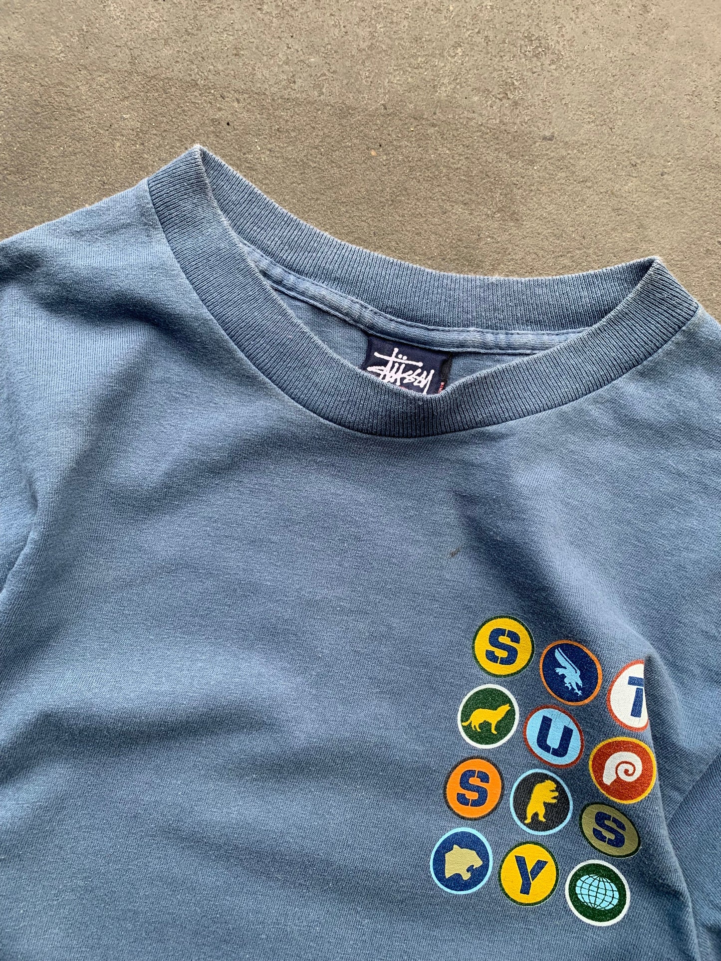 (S) 90’s Stussy Pins Tee