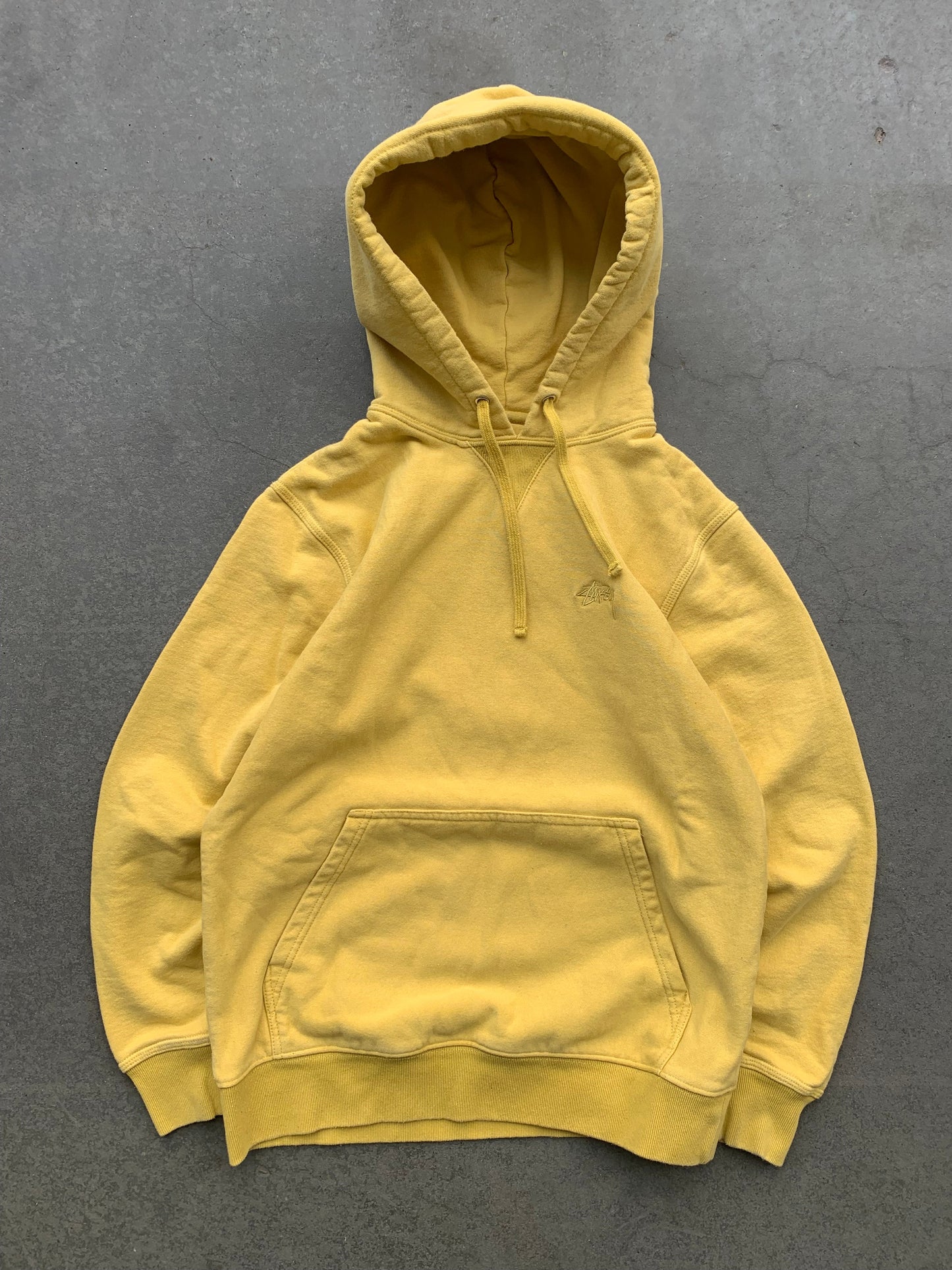 (XS/S) Stussy Yellow Hoodie