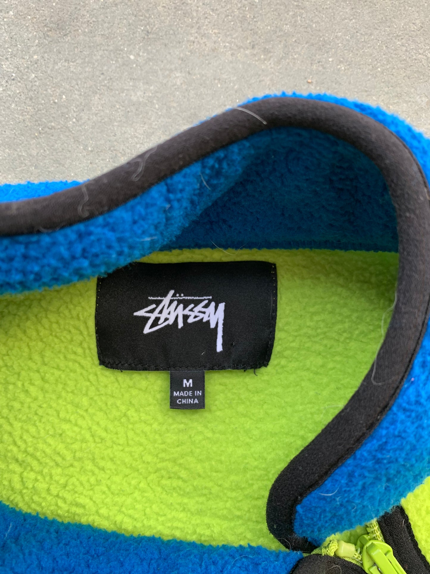 (S/M) Stussy Sherpa Fleece Pullover